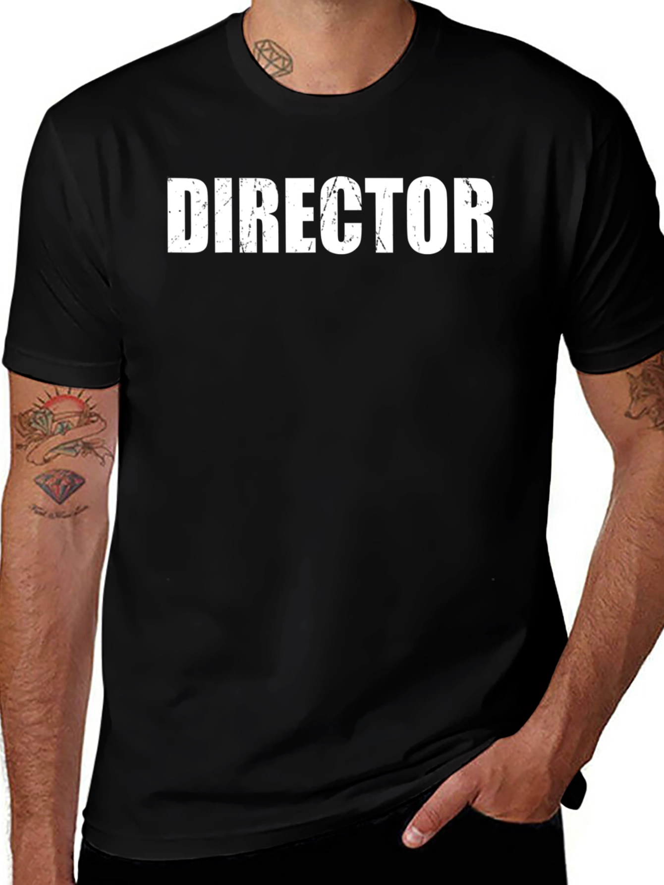 Director Graphic Tee - Black Crewneck T-Shirt