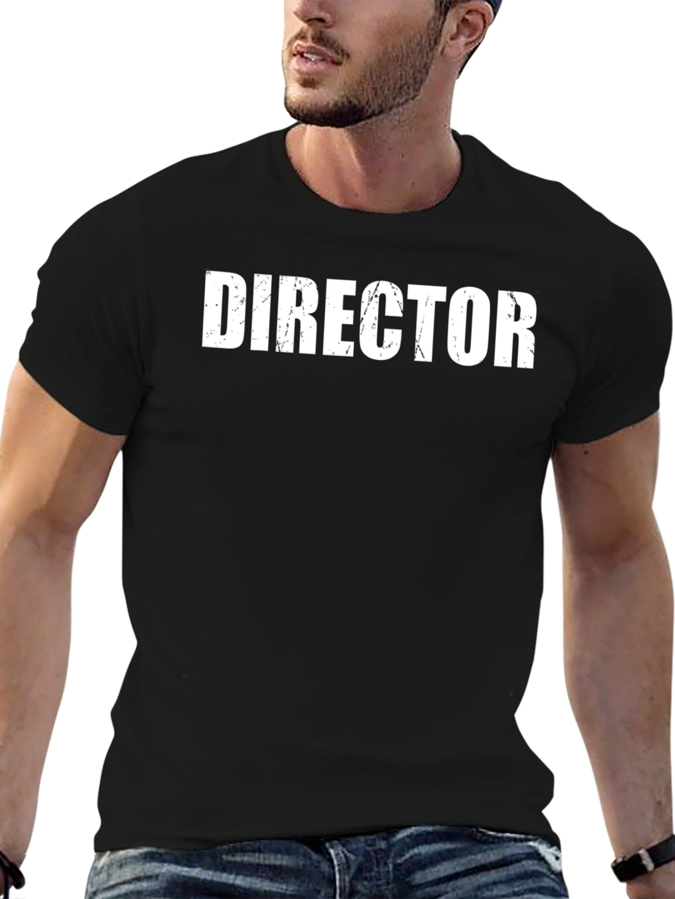 Director Graphic Tee - Black Crewneck T-Shirt