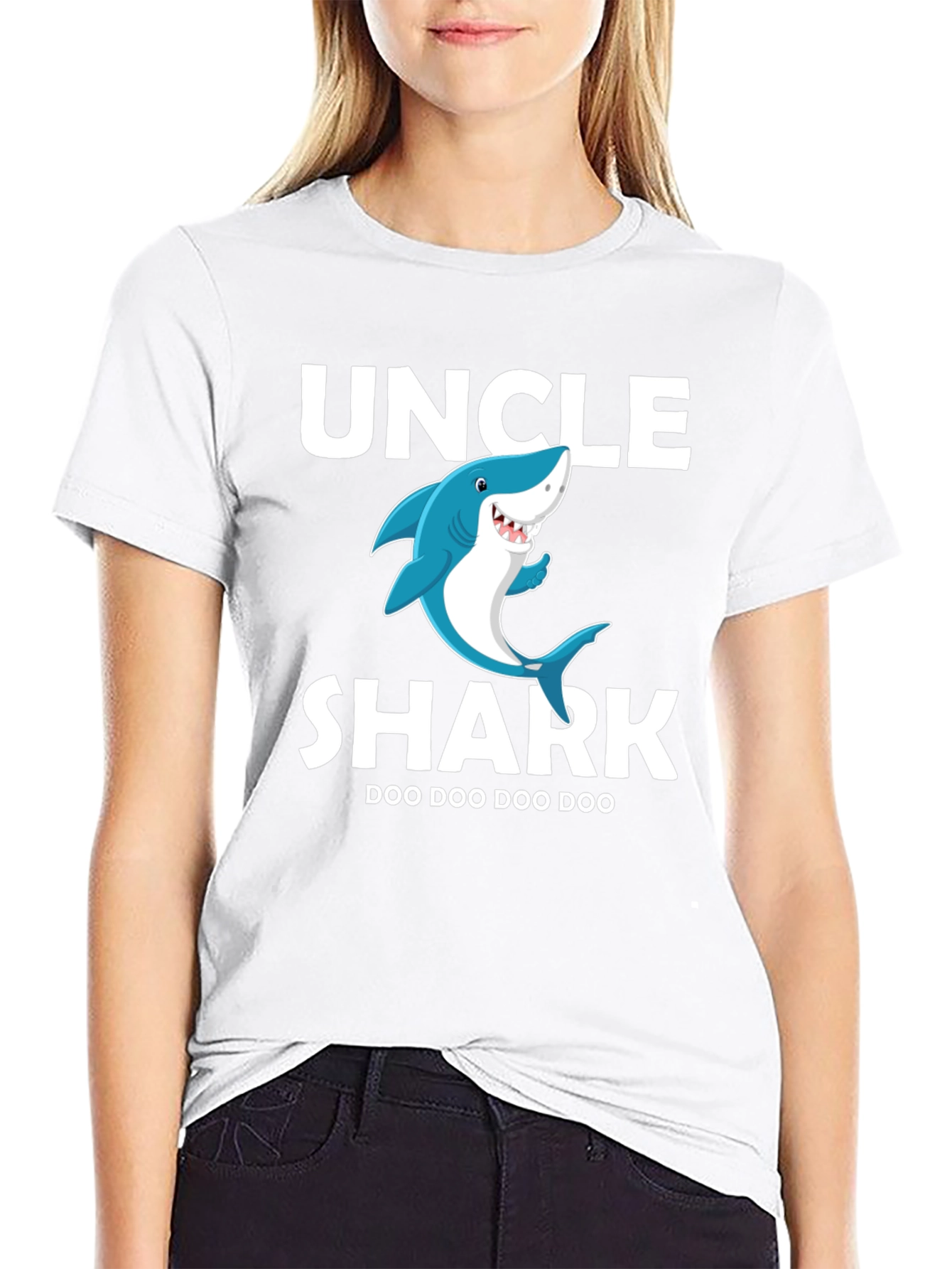 Uncle Shark Doo Doo T-Shirt - Fun Family Tee