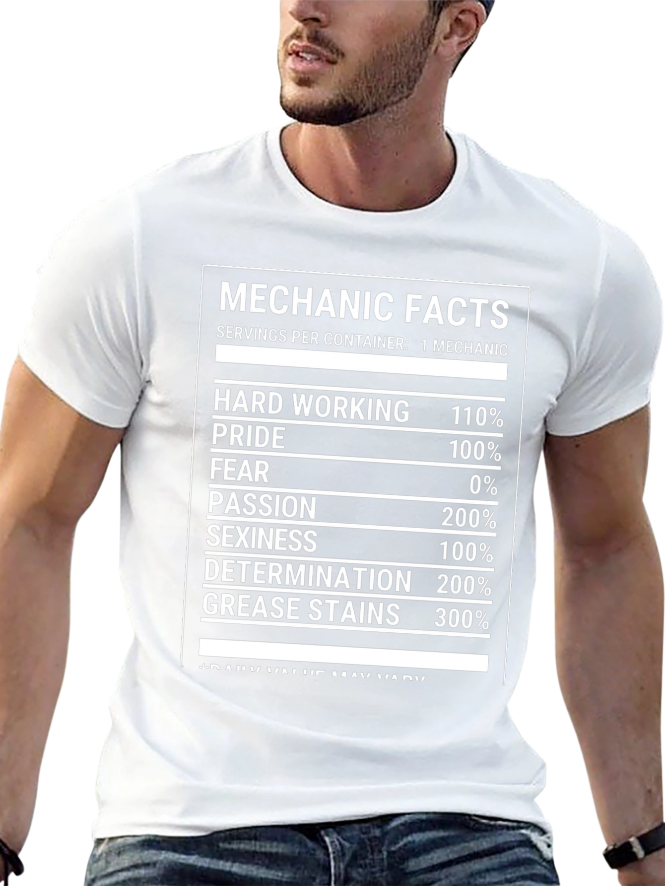 Mechanic Facts T-Shirt - Hardworking Passionate