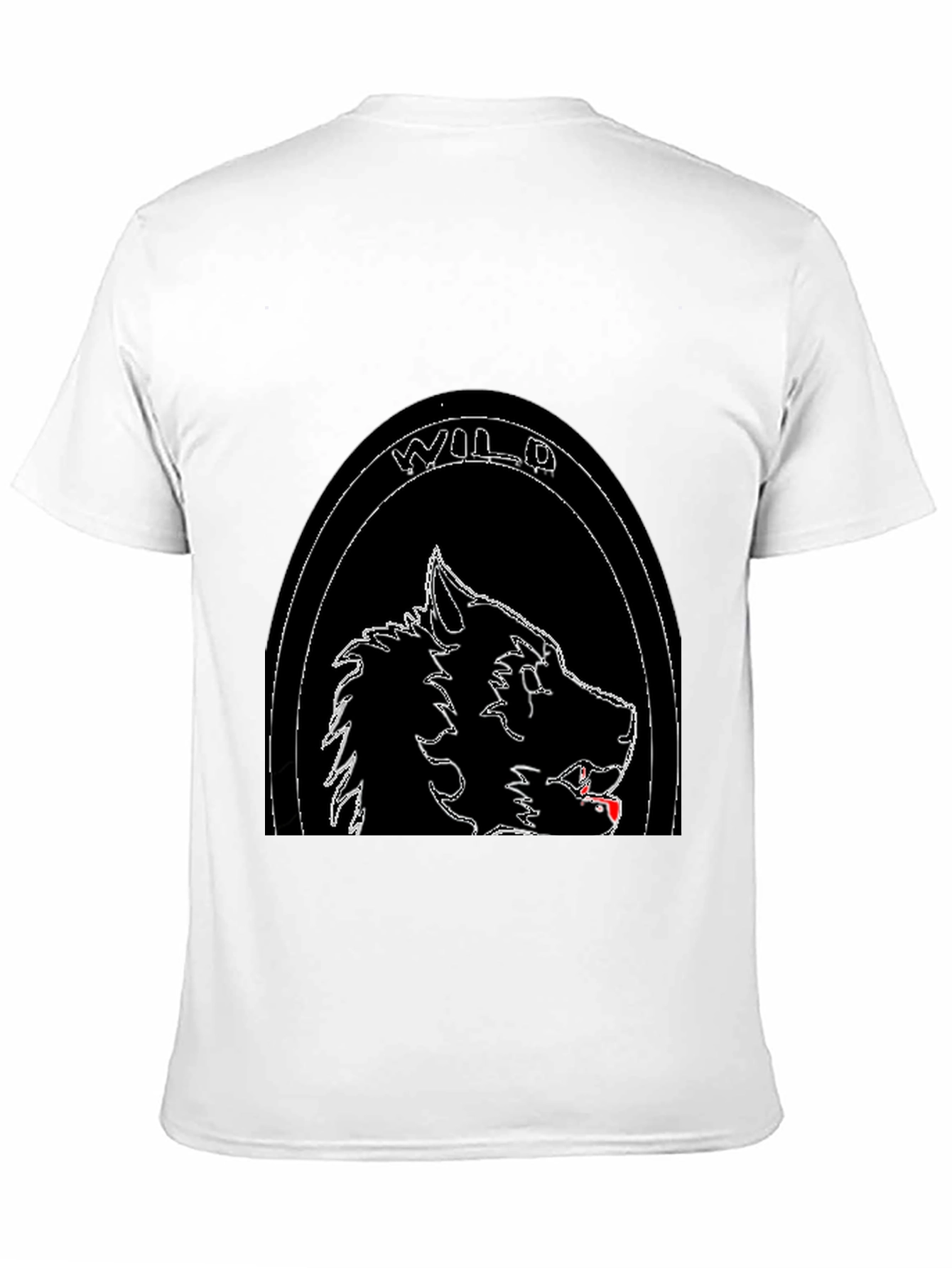 Wild Wolf Graphic T-Shirt - Black Stylish Cool Design