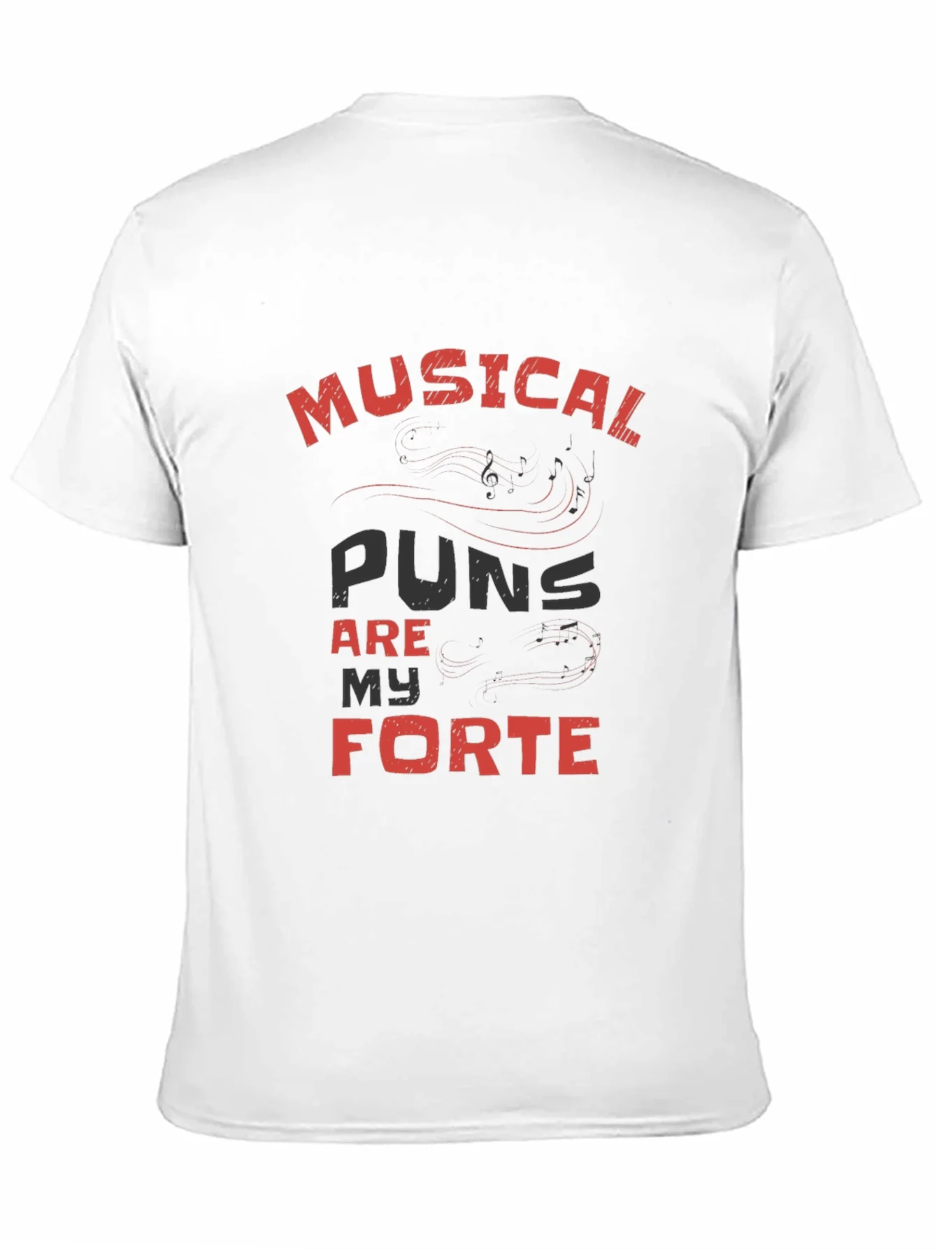 Musical Puns Are My Forte Black T-Shirt