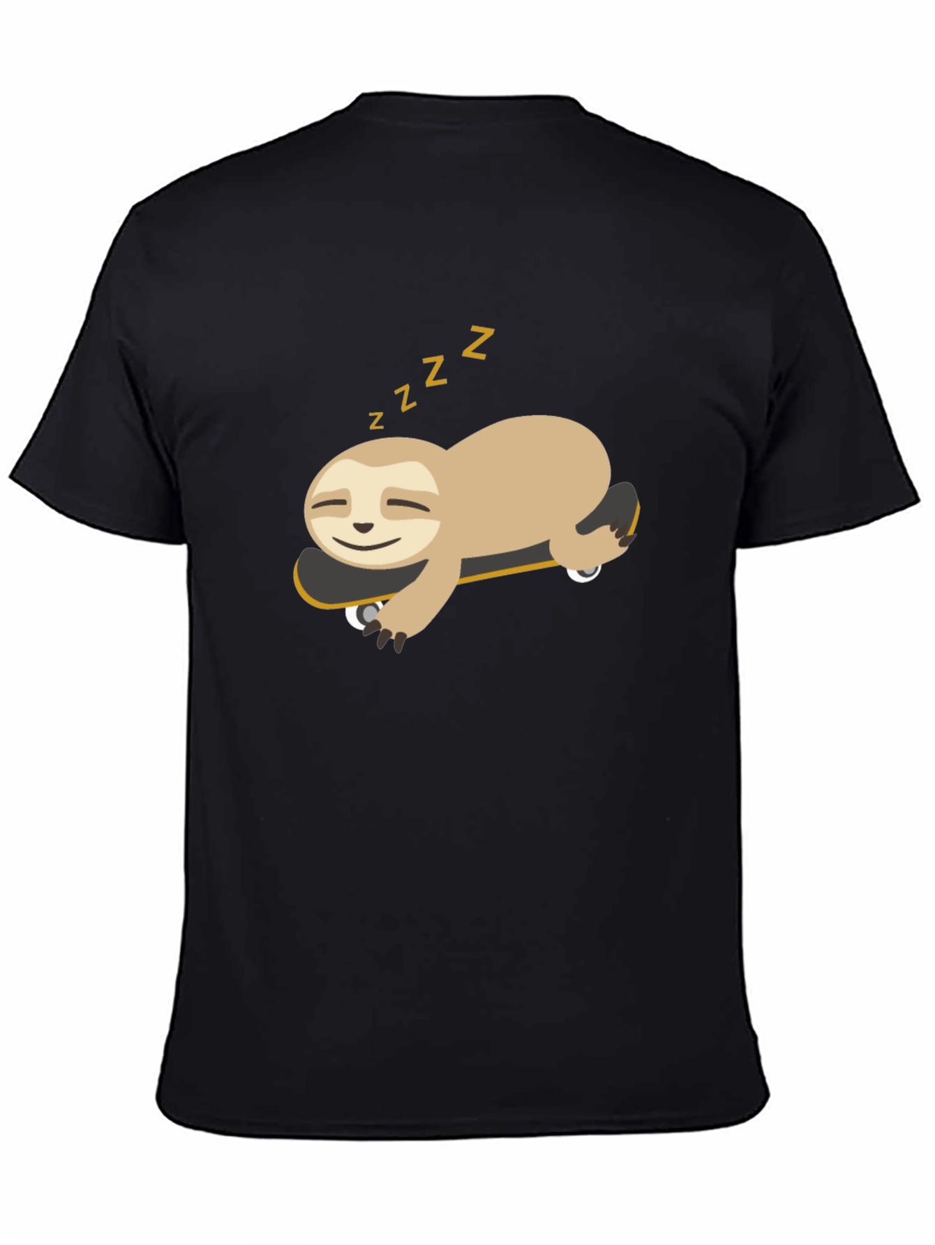 Sloth on Skateboard Graphic Tee - Relaxed Fit