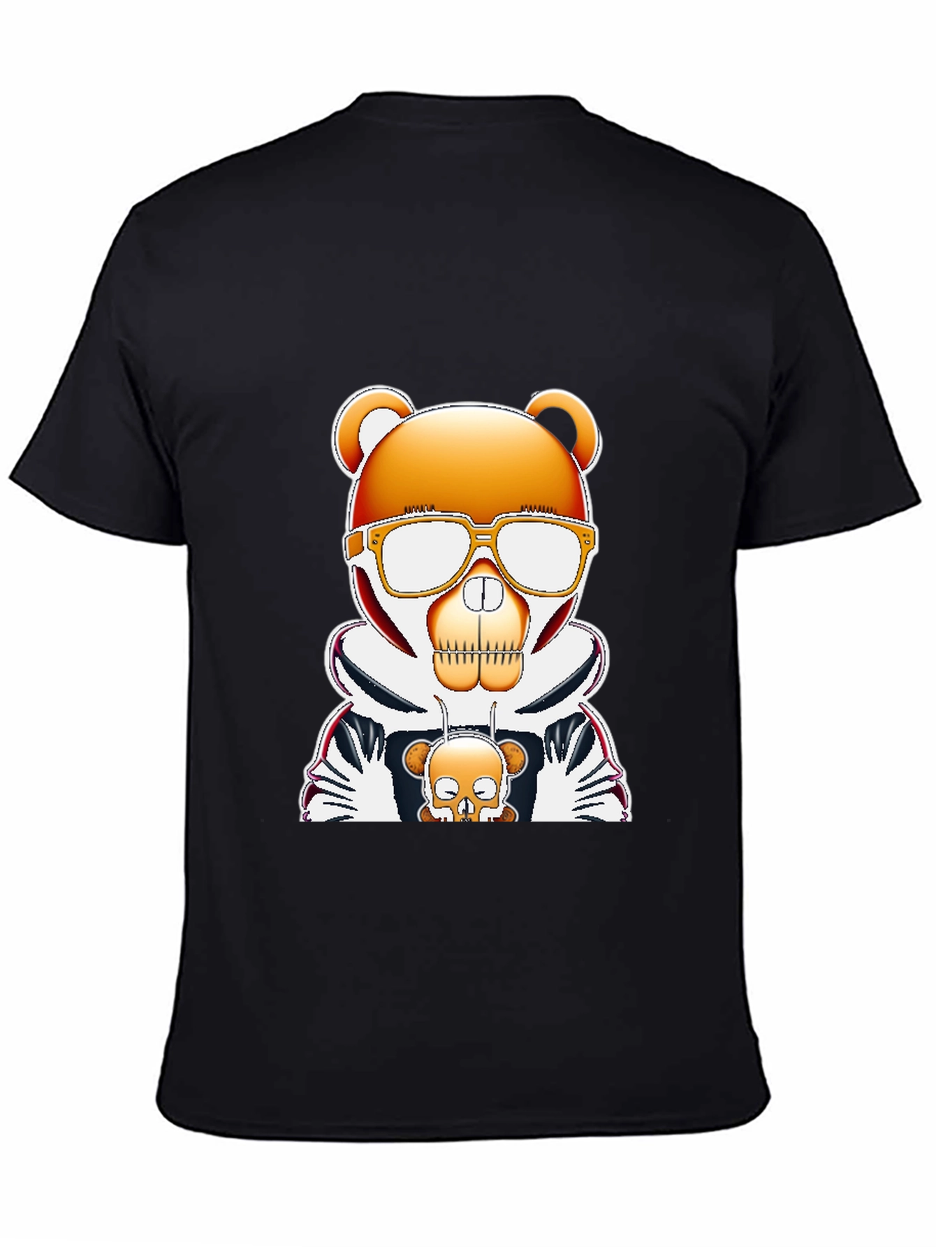 Graphic T-Shirt: Bear Skull Design