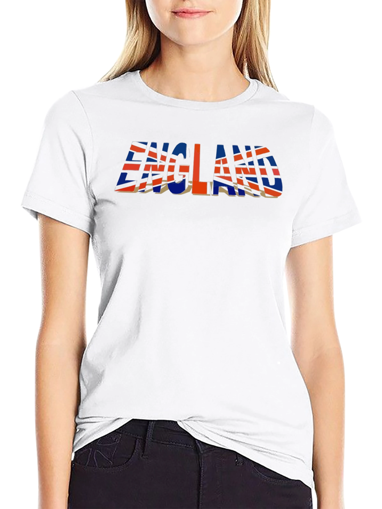 England Flag Print Graphic T-Shirt