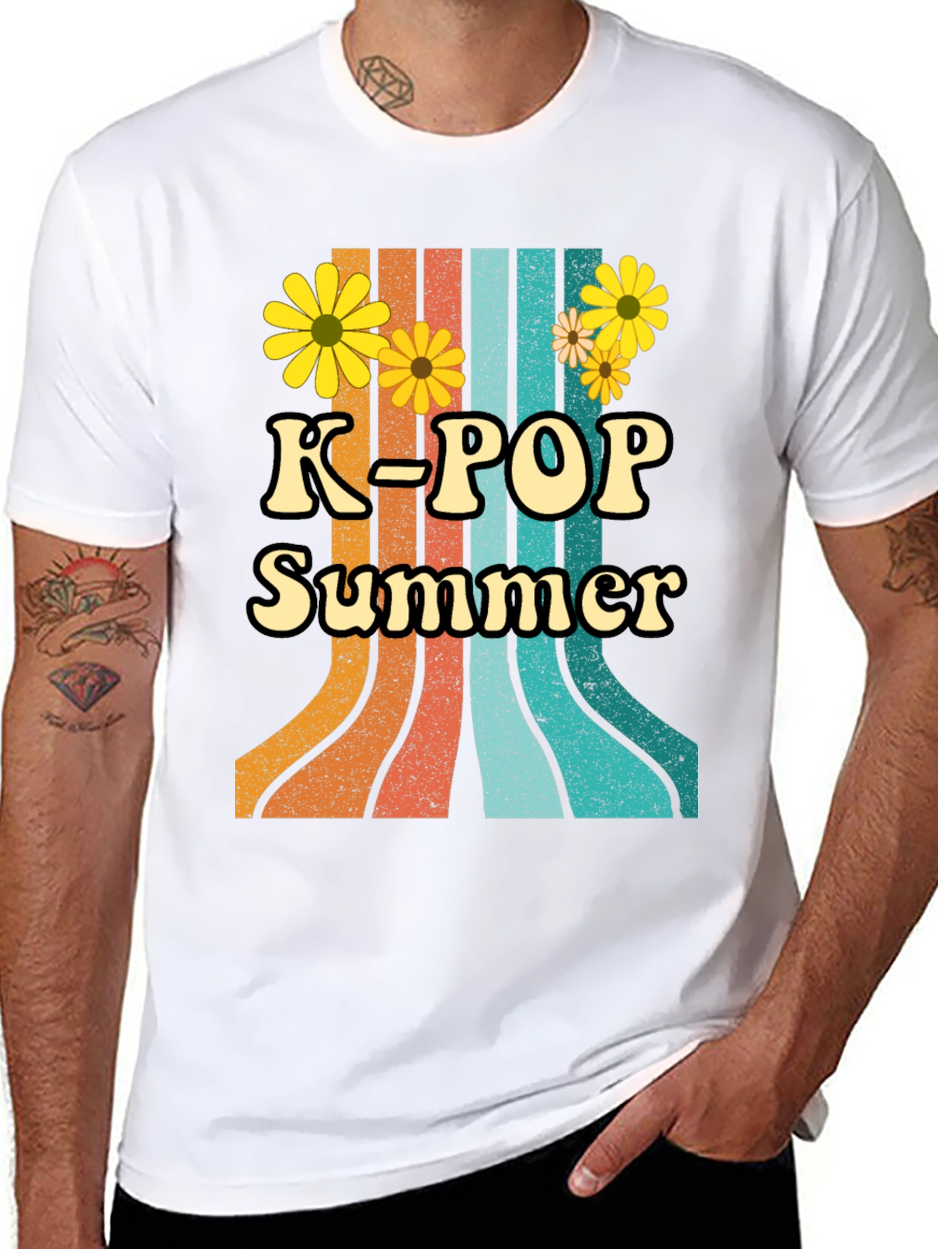 K-Pop Summer Retro Style T-Shirt