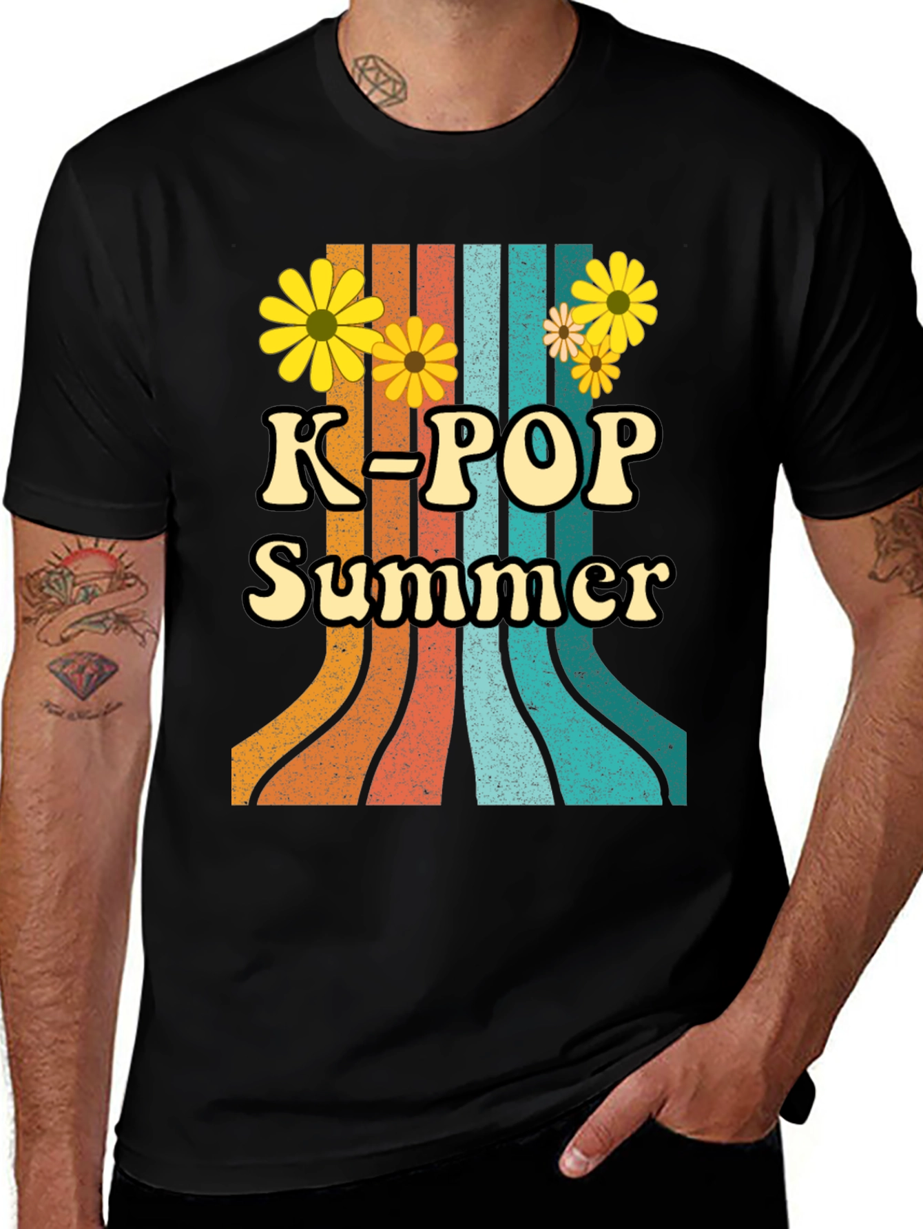 K-Pop Summer Retro Style T-Shirt