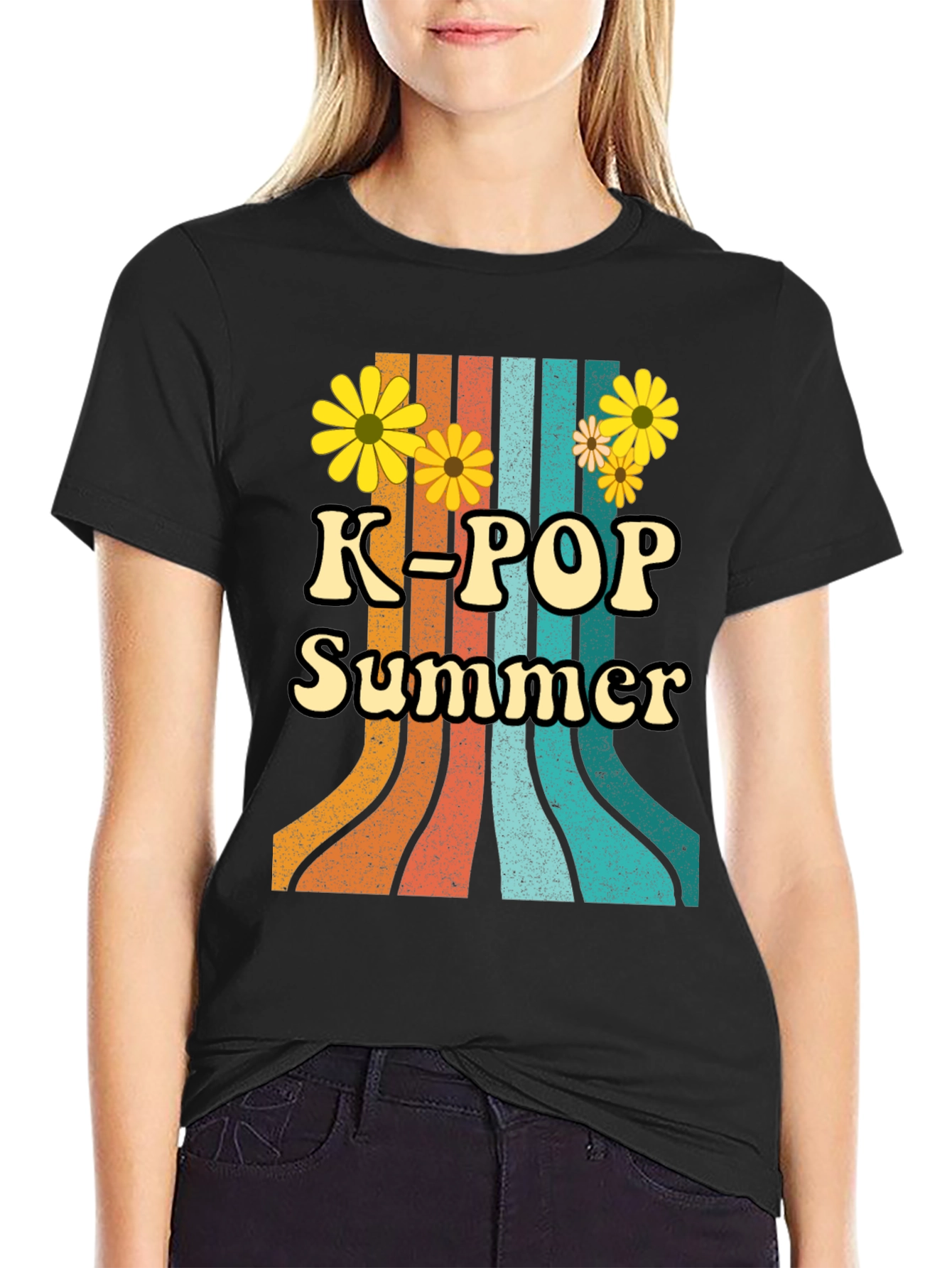 K-Pop Summer Retro Style T-Shirt