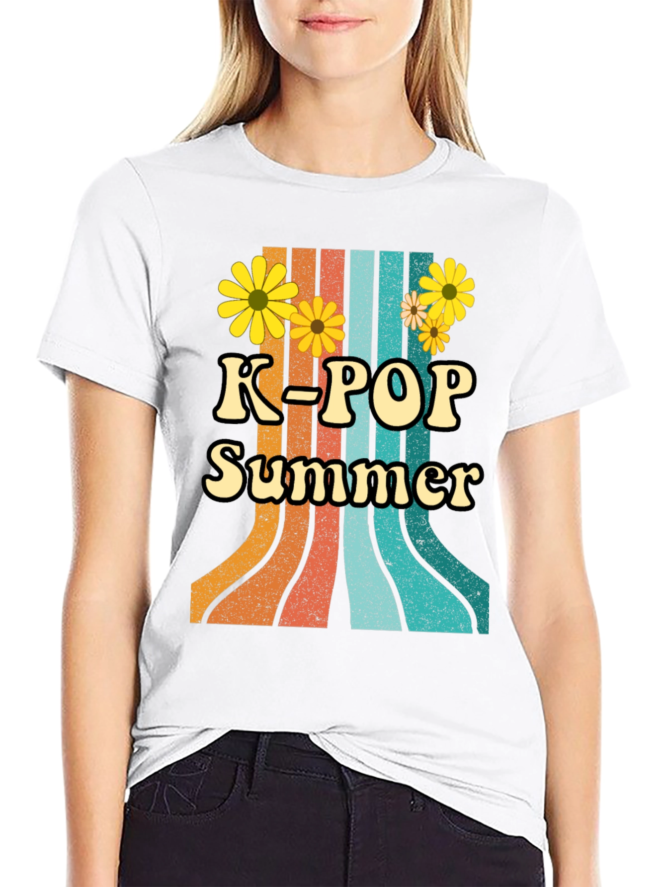 K-Pop Summer Retro Style T-Shirt