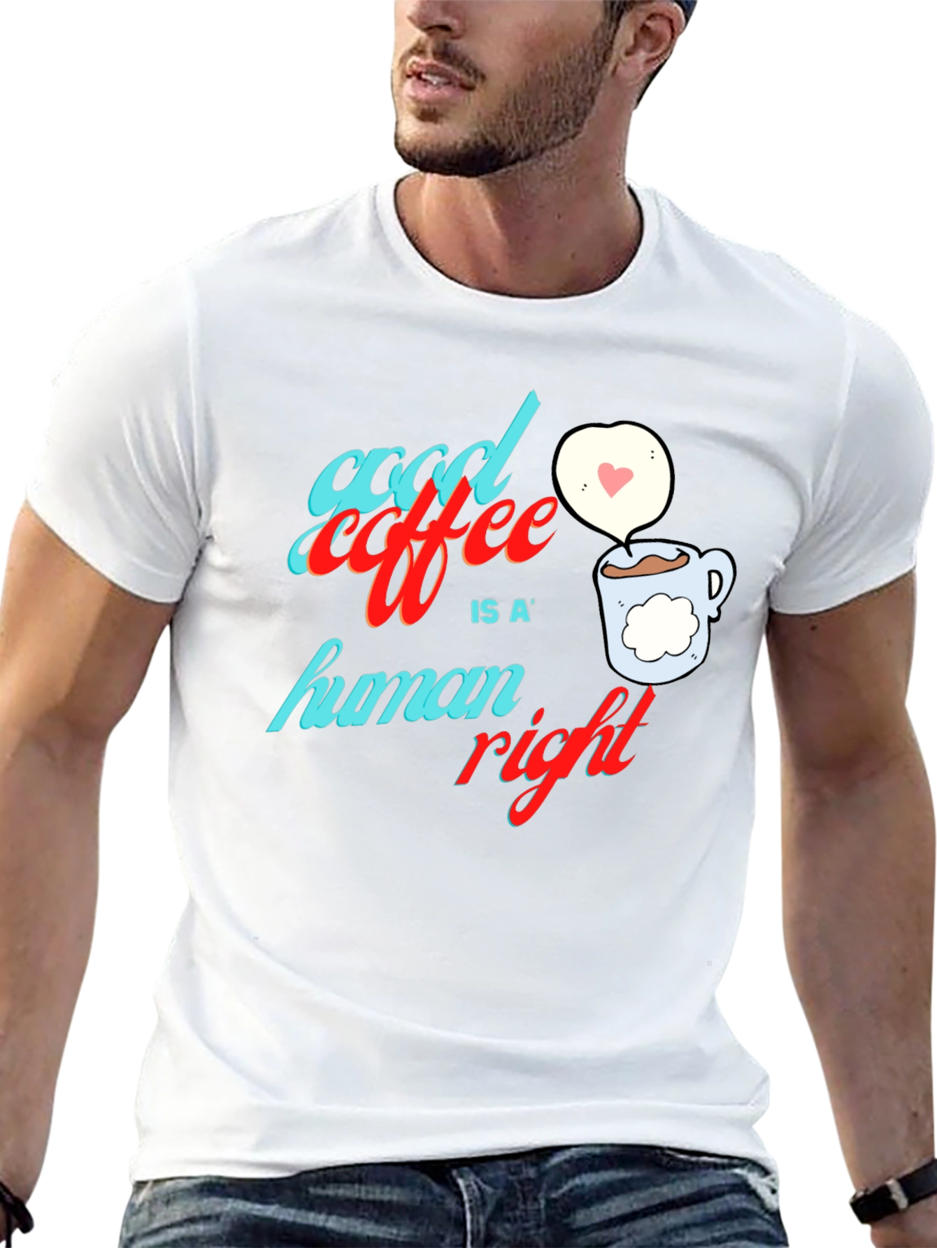 Good Coffee is a Human Right Graphic Tee