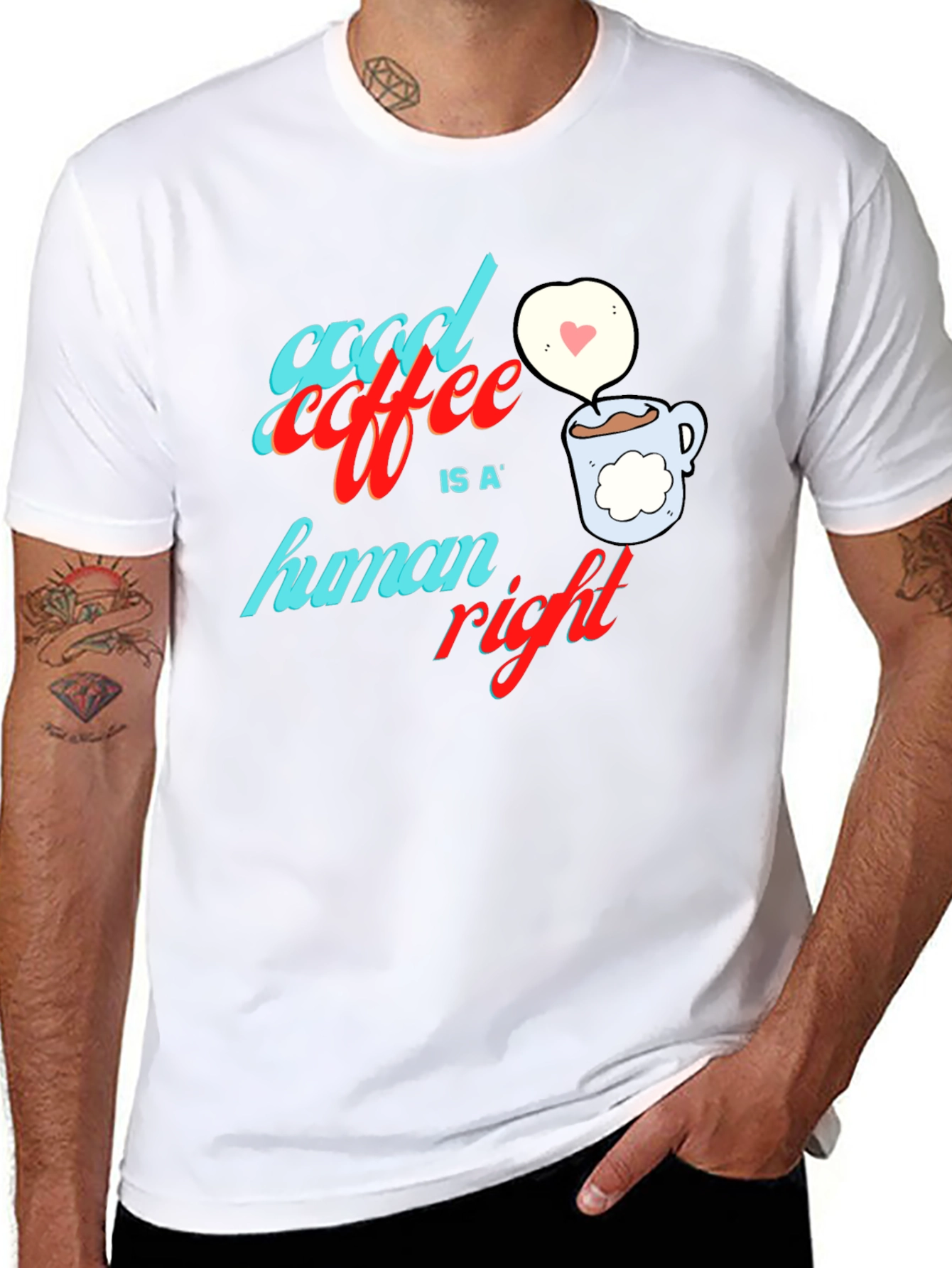 Good Coffee is a Human Right Graphic Tee
