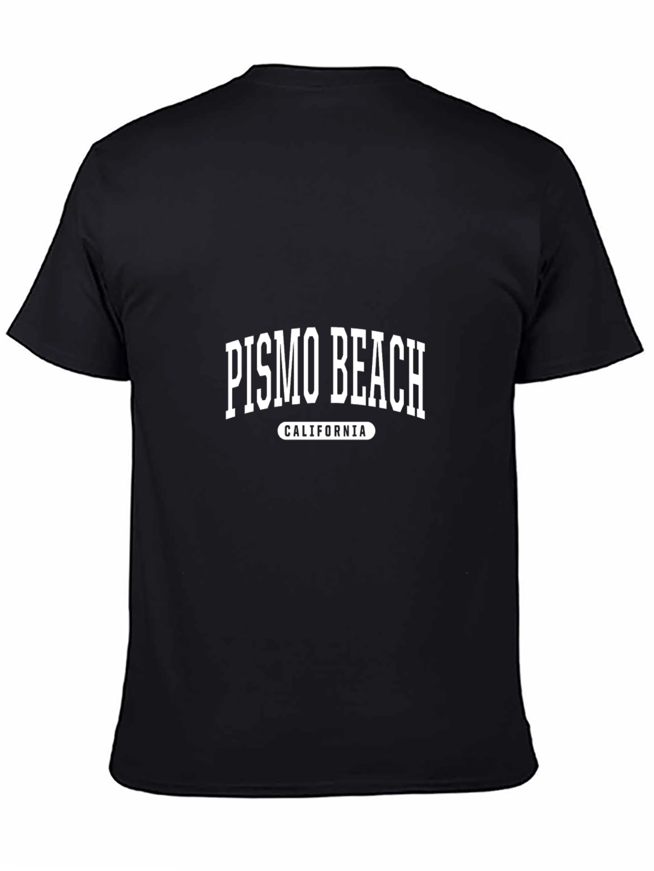 Pismo Beach California Graphic Tee - Black