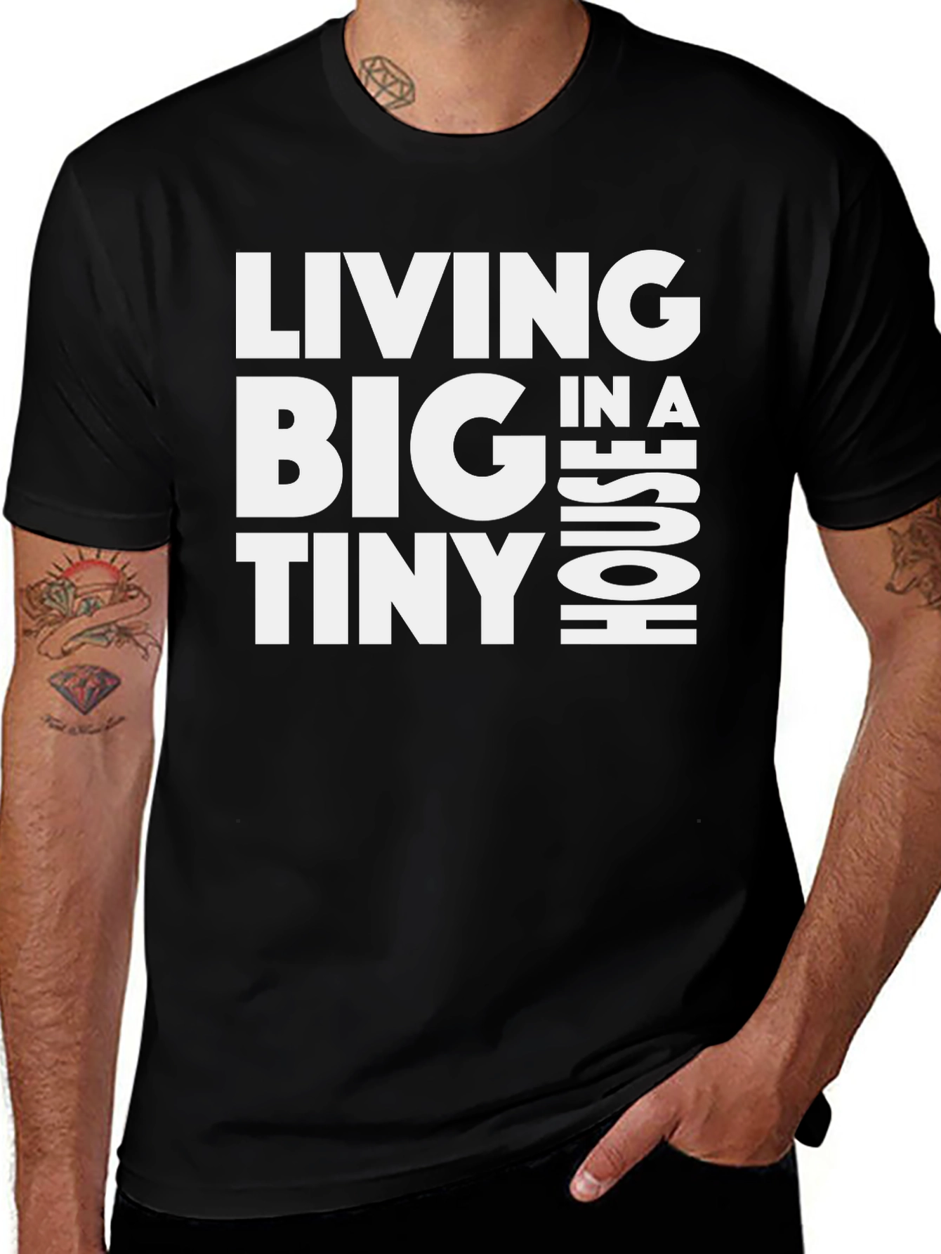 Living Big in a Tiny House Graphic Tee
