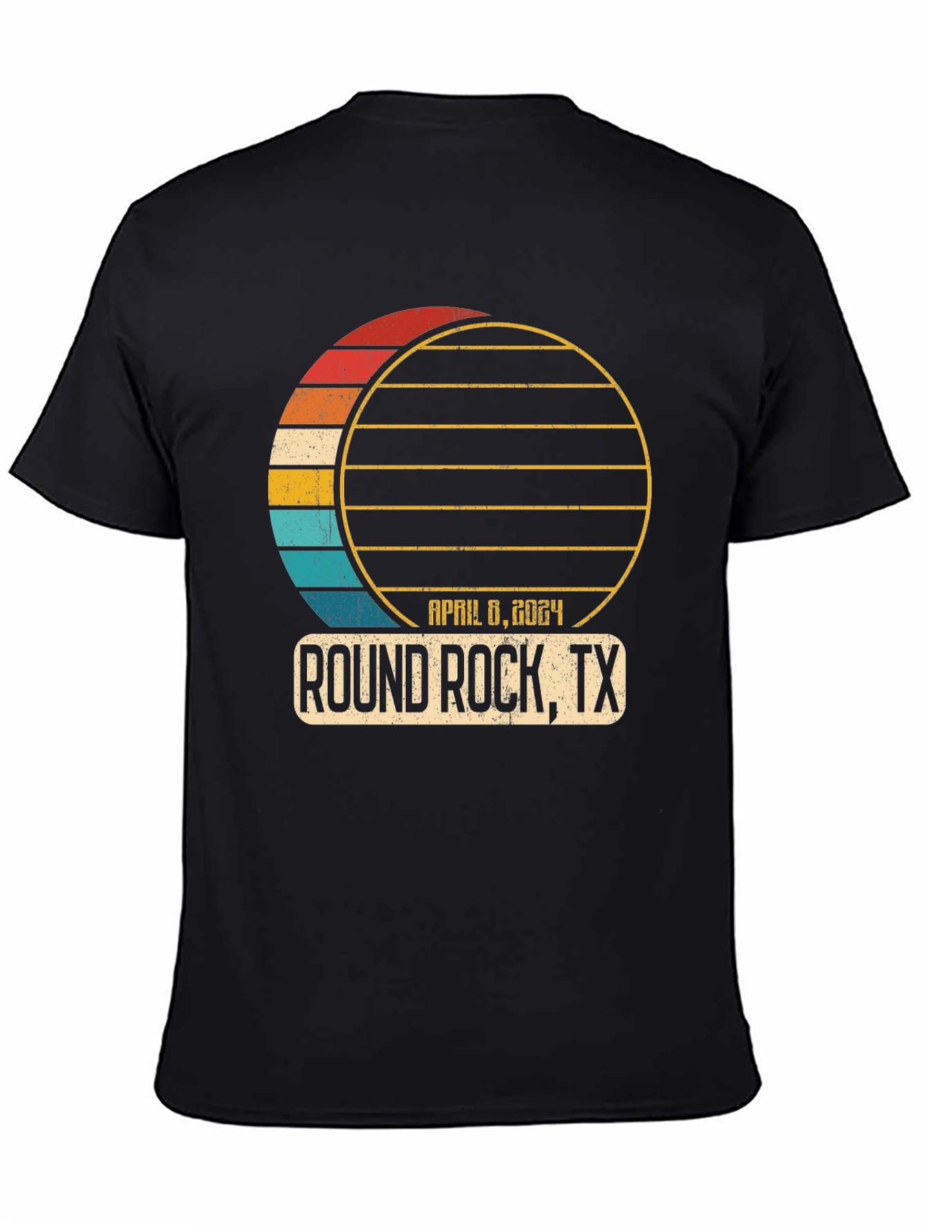 Round Rock TX April 8 2024 Solar Eclipse T-Shirt