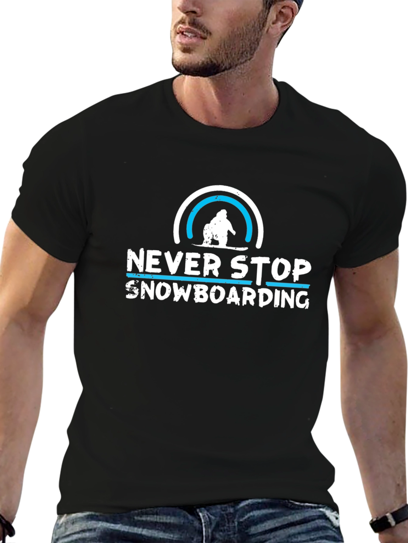 Never Stop Snowboarding T-Shirt