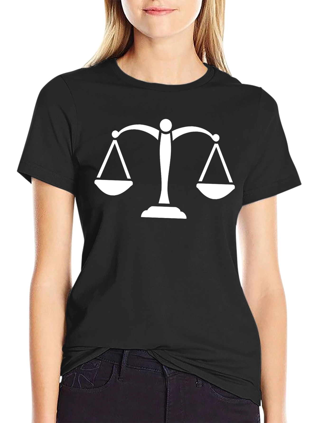 Scales of Justice Graphic Tee - Balance & Equality