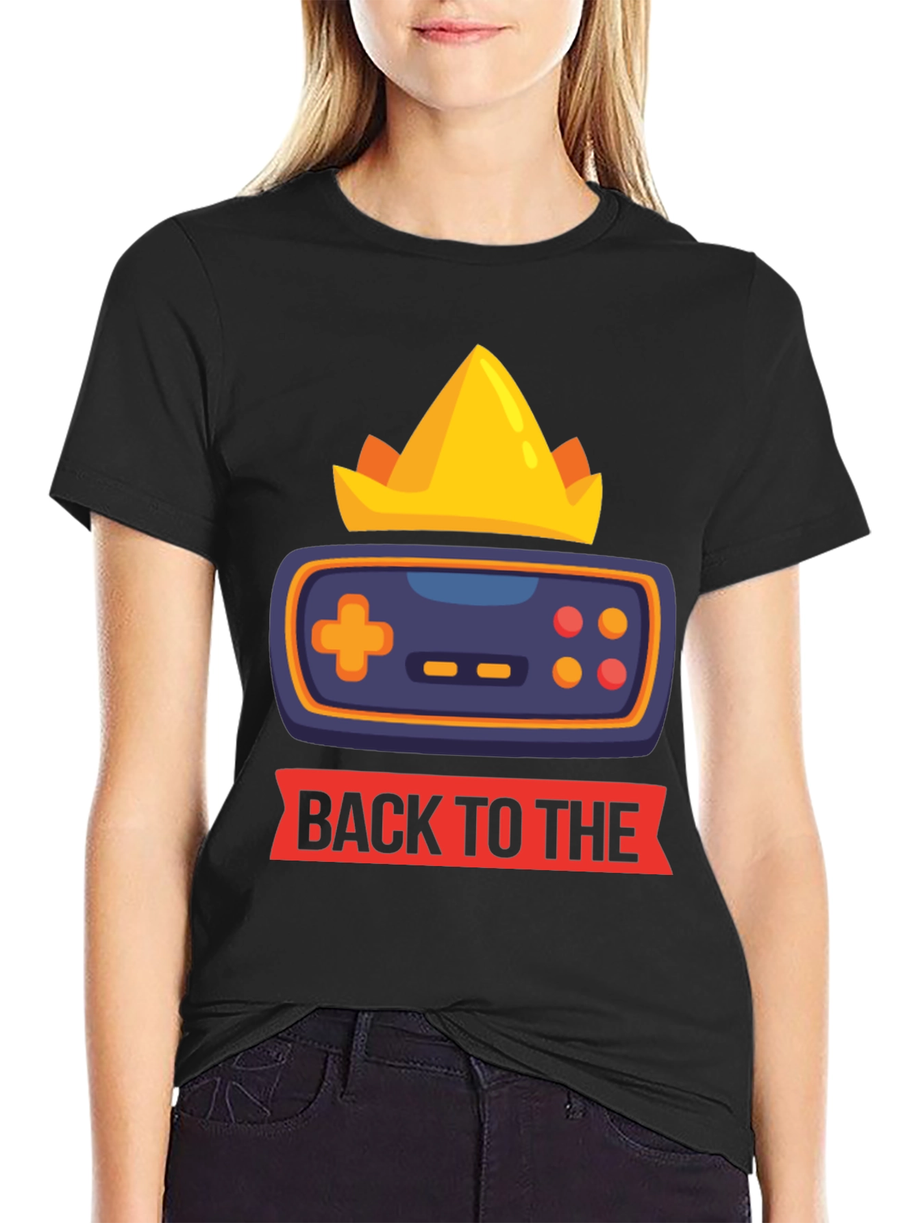 Gamer King T-Shirt - Retro Gaming Style