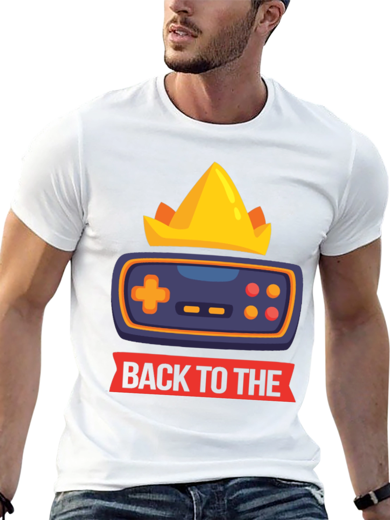 Gamer King T-Shirt - Retro Gaming Style