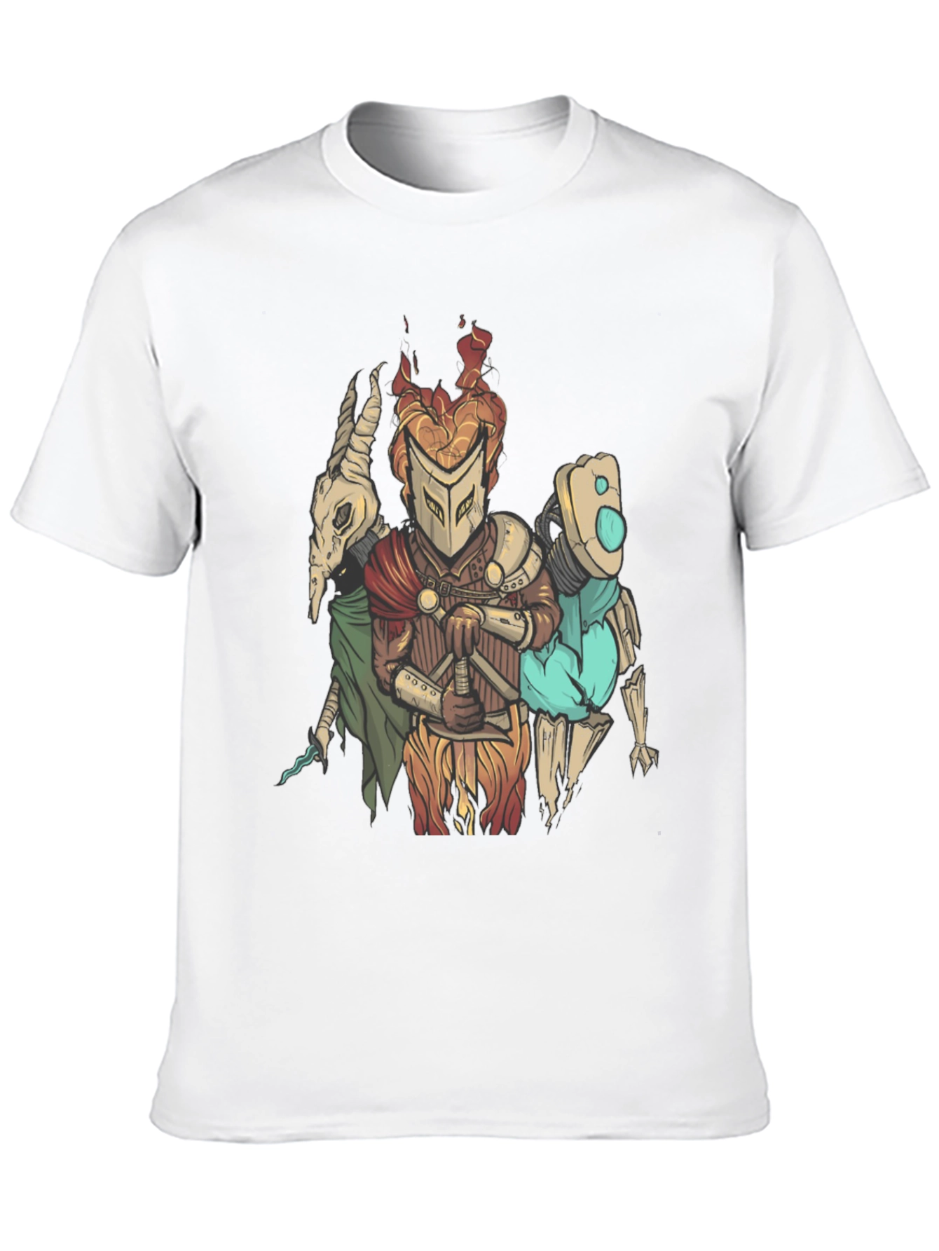 Fantasy Character Graphic Print Black T-Shirt