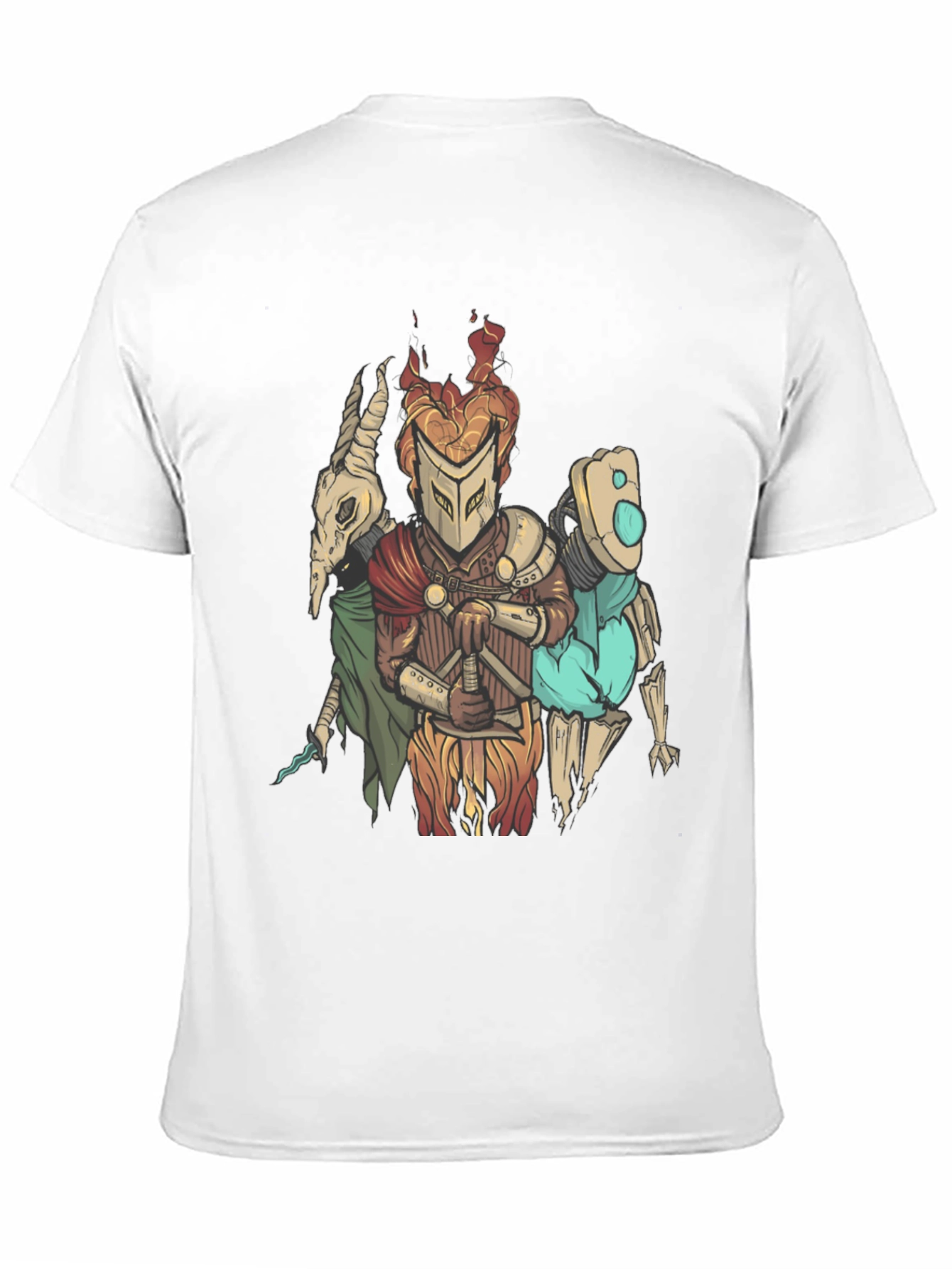 Fantasy Character Graphic Print Black T-Shirt
