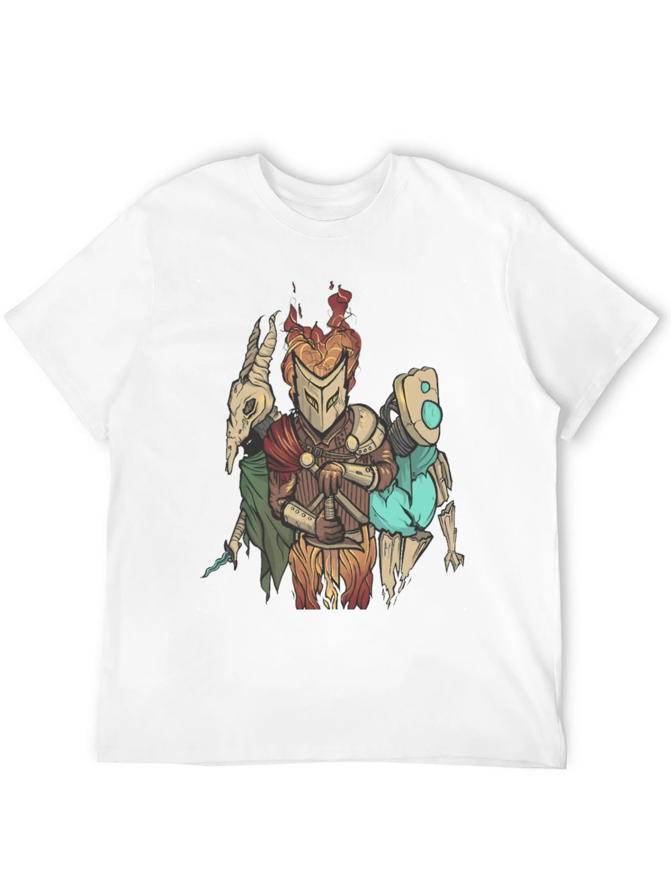 Fantasy Character Graphic Print Black T-Shirt