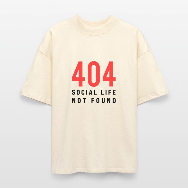404 Social Life Not Found – Funny Introvert Error