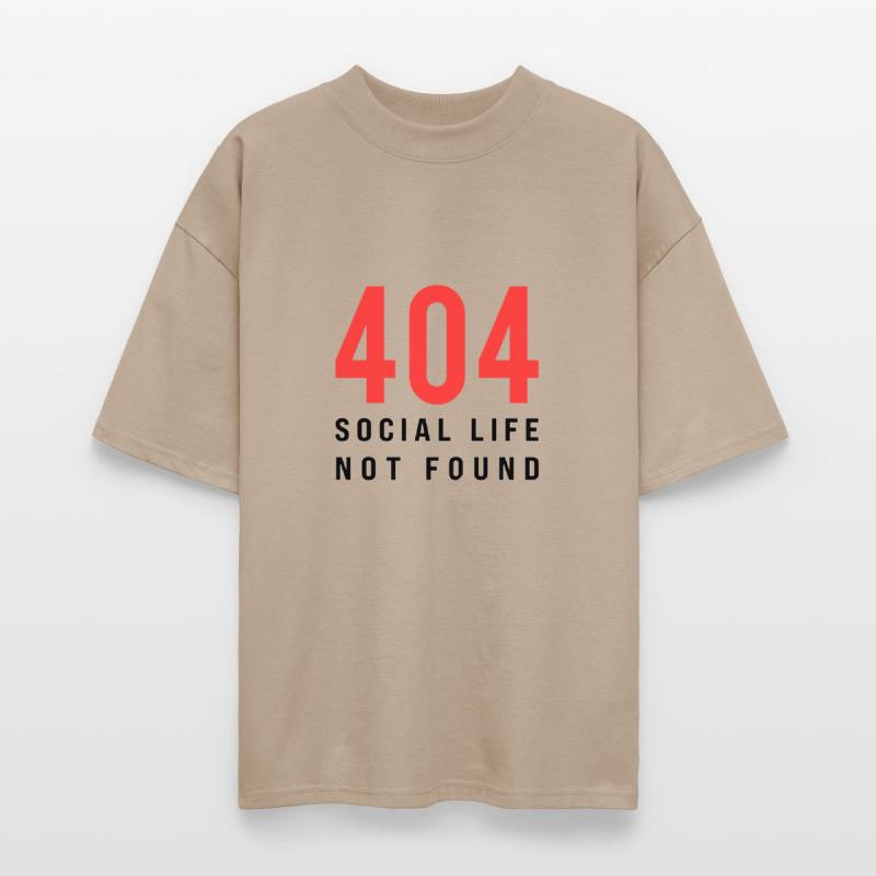404 Social Life Not Found – Funny Introvert Error