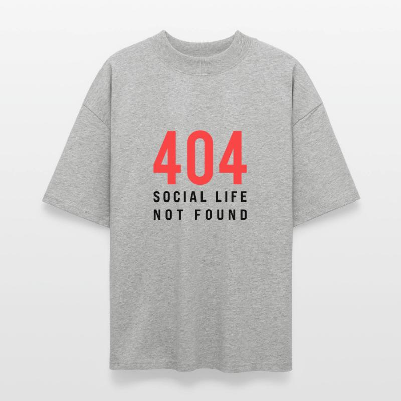 404 Social Life Not Found – Funny Introvert Error