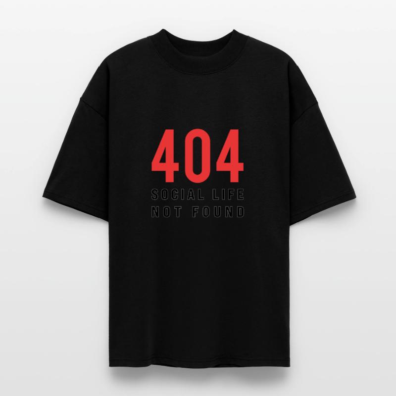 404 Social Life Not Found – Funny Introvert Error
