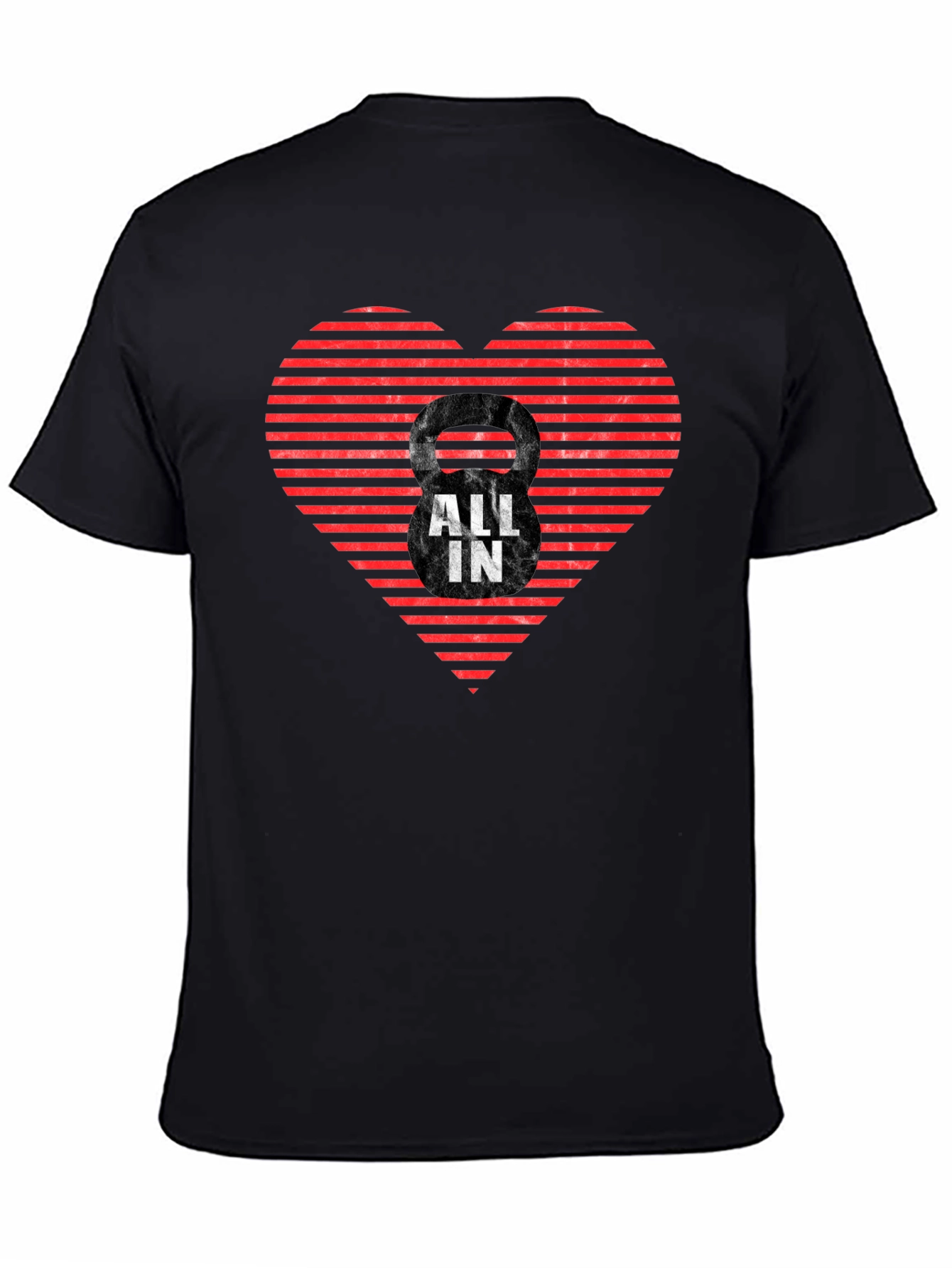 All In Kettlebell Heart T-Shirt