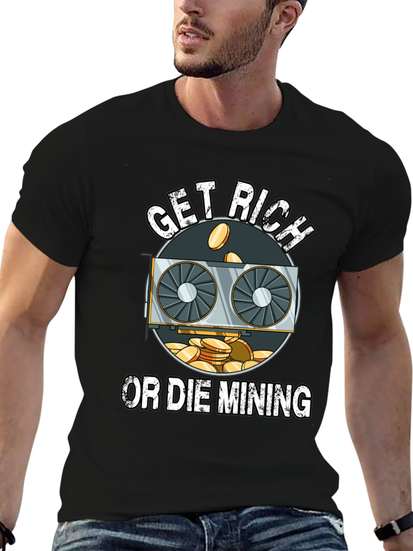 Get Rich or Die Mining T-Shirt