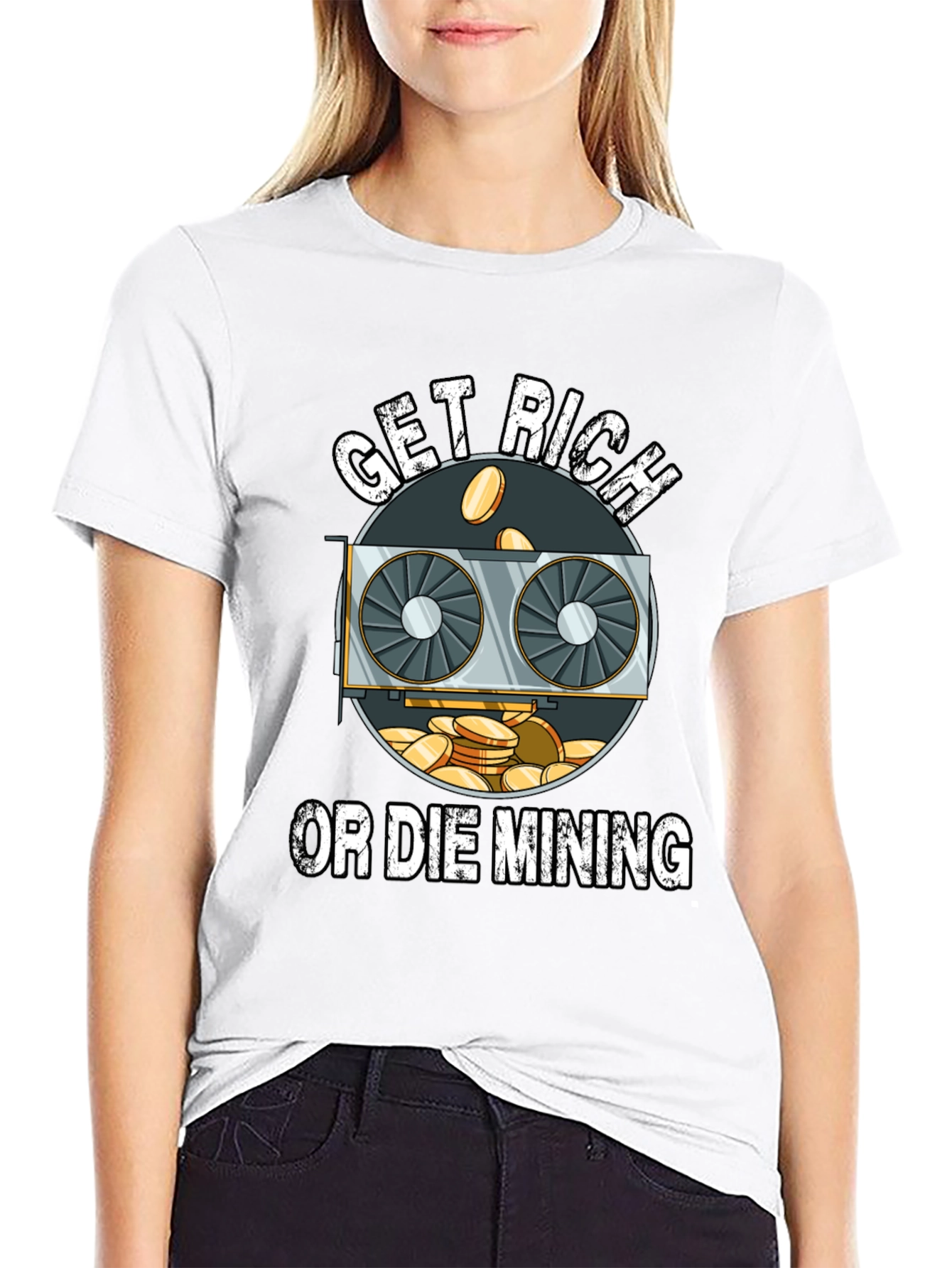 Get Rich or Die Mining T-Shirt