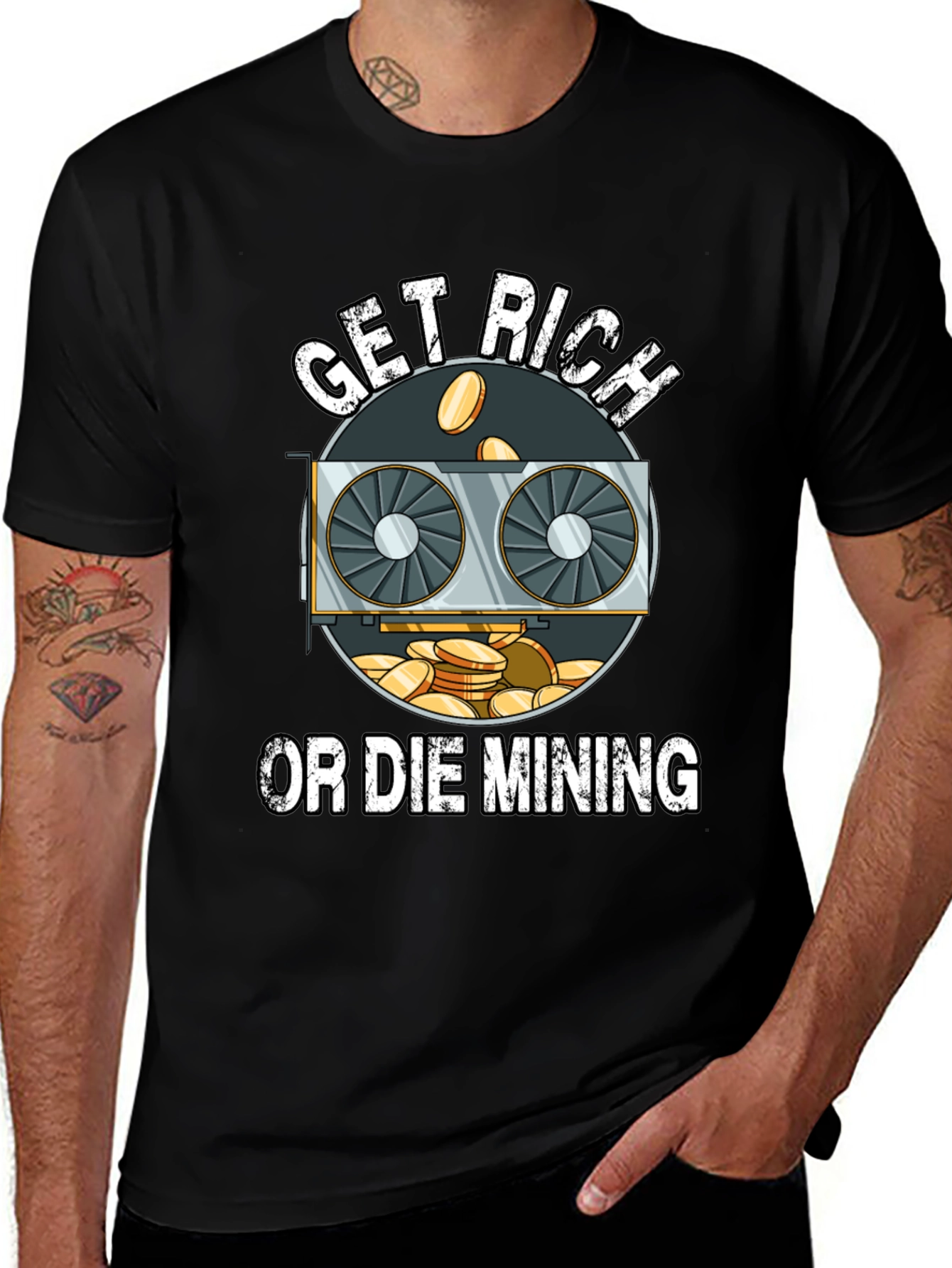 Get Rich or Die Mining T-Shirt
