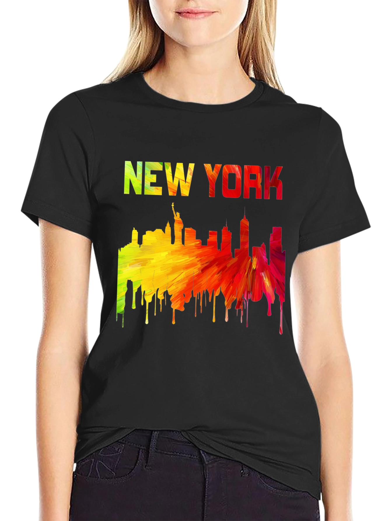 New York Skyline Graphic T-Shirt