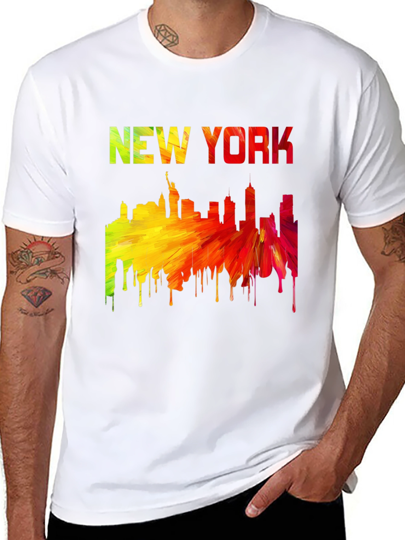 New York Skyline Graphic T-Shirt