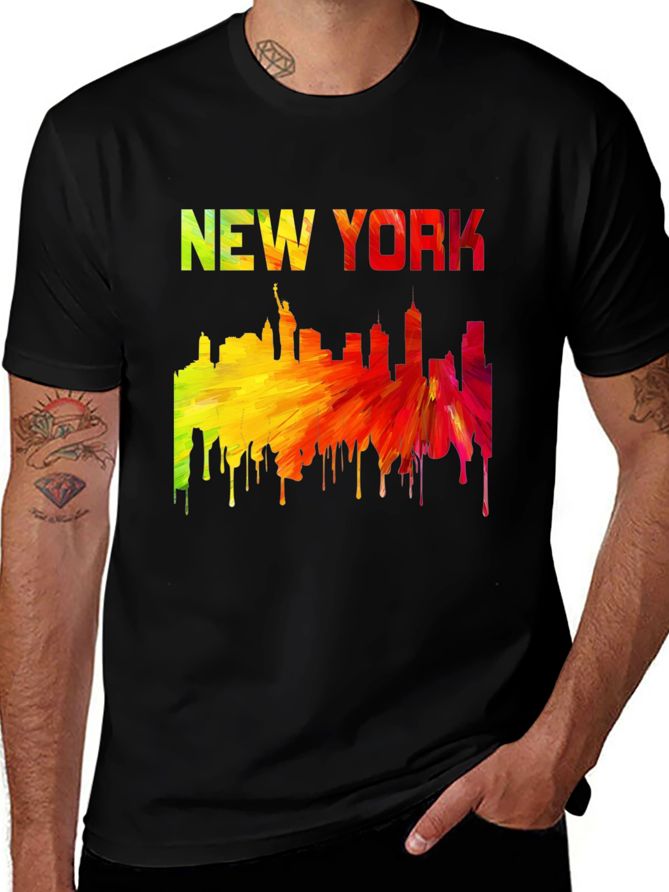 New York Skyline Graphic T-Shirt