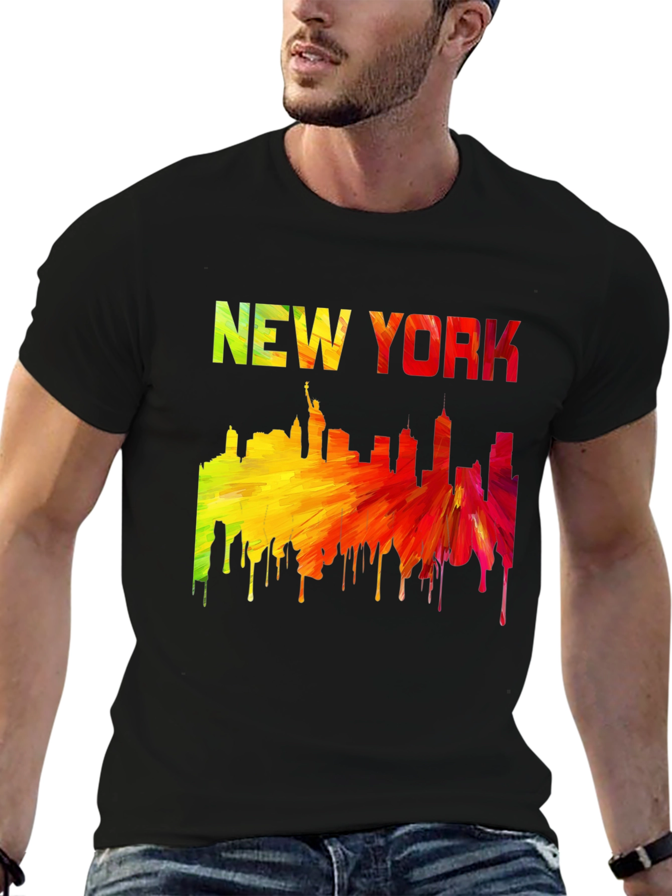 New York Skyline Graphic T-Shirt
