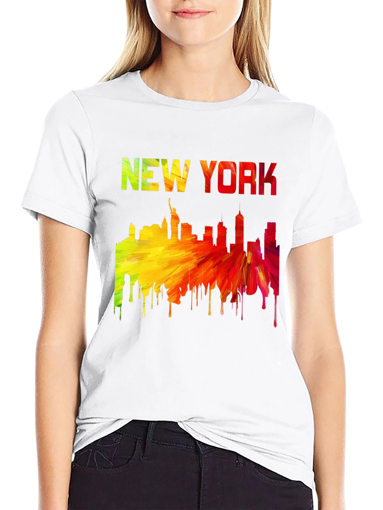 New York Skyline Graphic T-Shirt