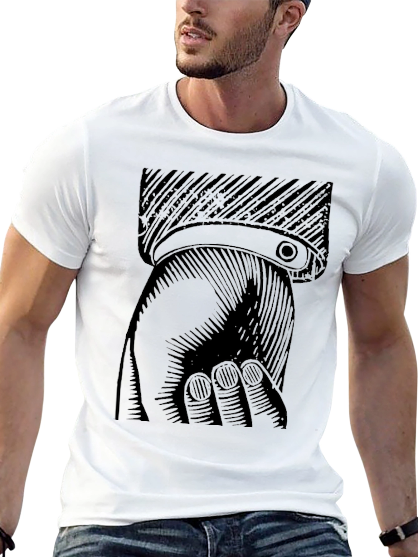 Fist Bump Graphic Tee - Stylish Comfort