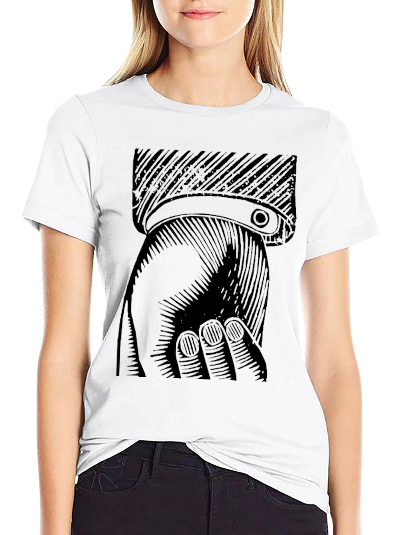 Fist Bump Graphic Tee - Stylish Comfort