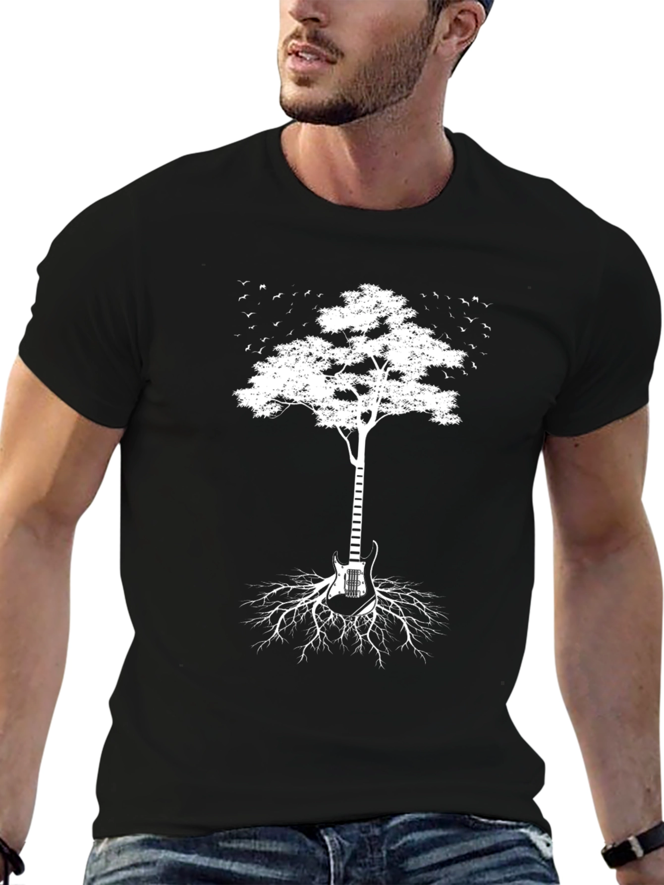 Guitar Tree T-Shirt - Music Lover Tee