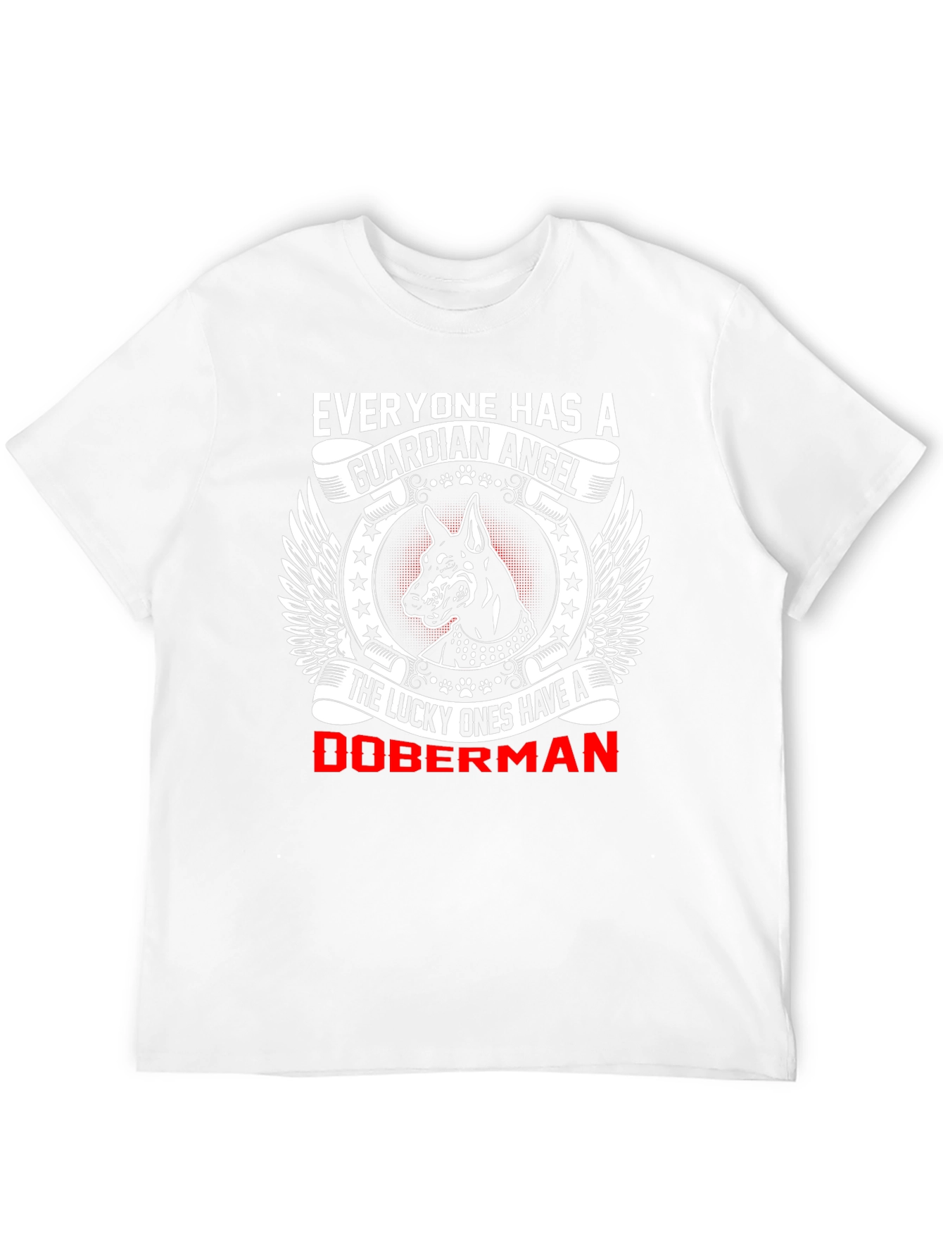 Doberman Guardian Angel Graphic T-Shirt