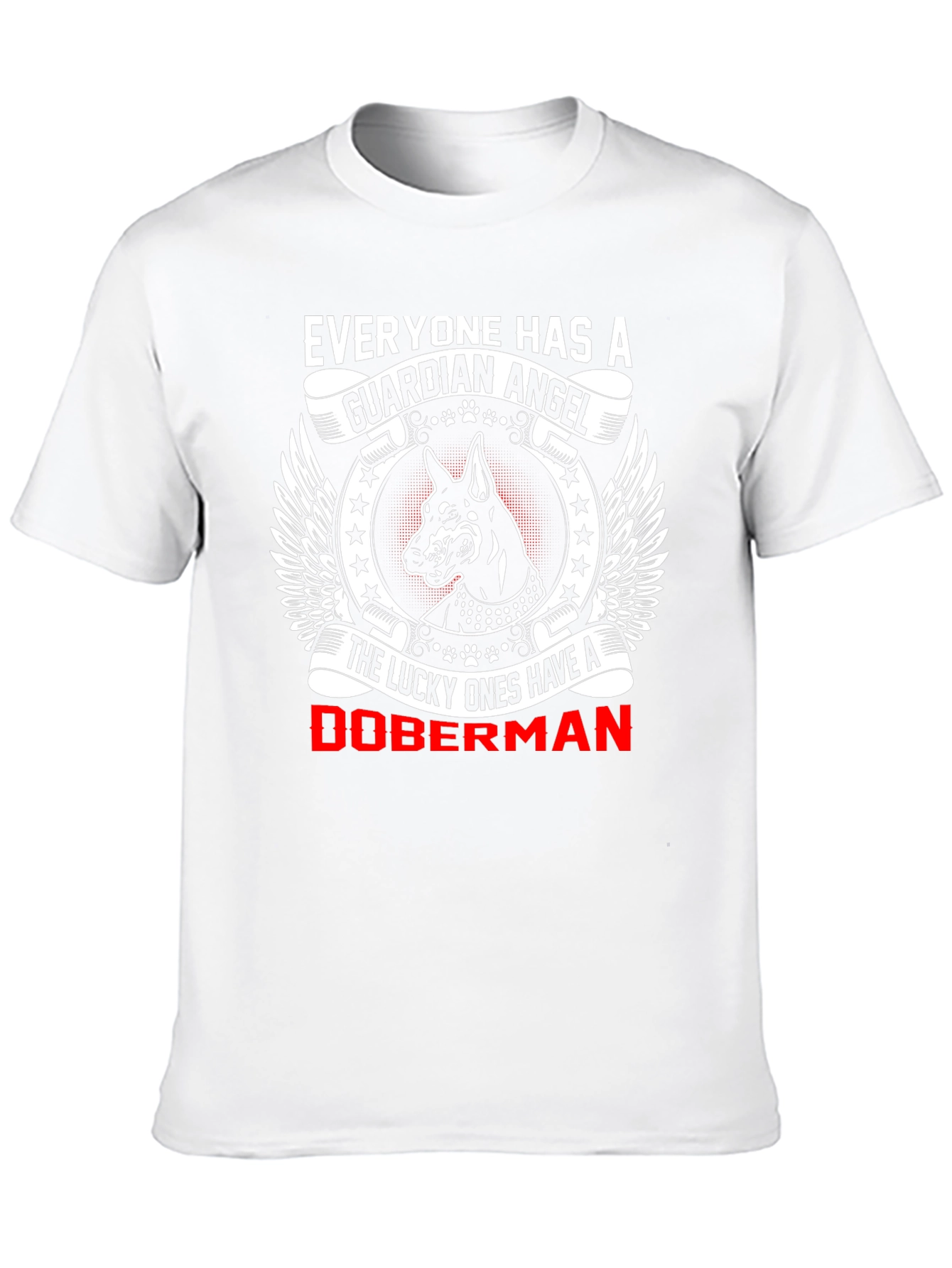 Doberman Guardian Angel Graphic T-Shirt