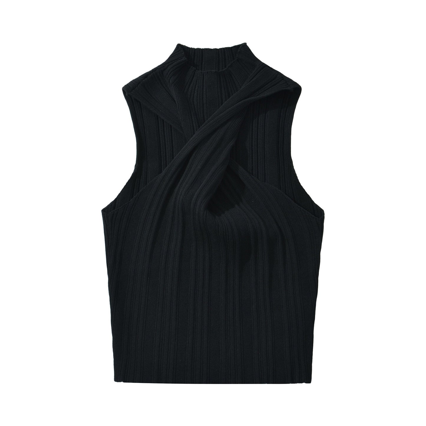 Twisted short spicy girl vest for women
