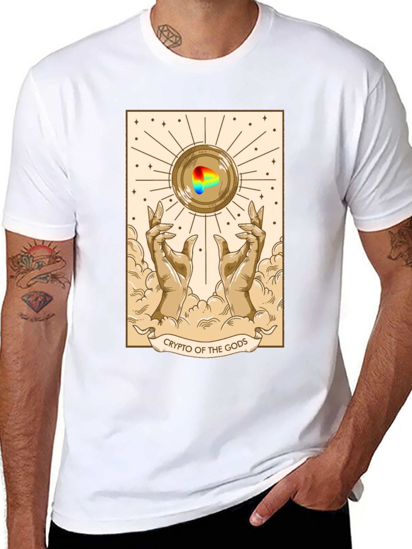 Crypto of the Gods T-Shirt - Unique Graphic Tee