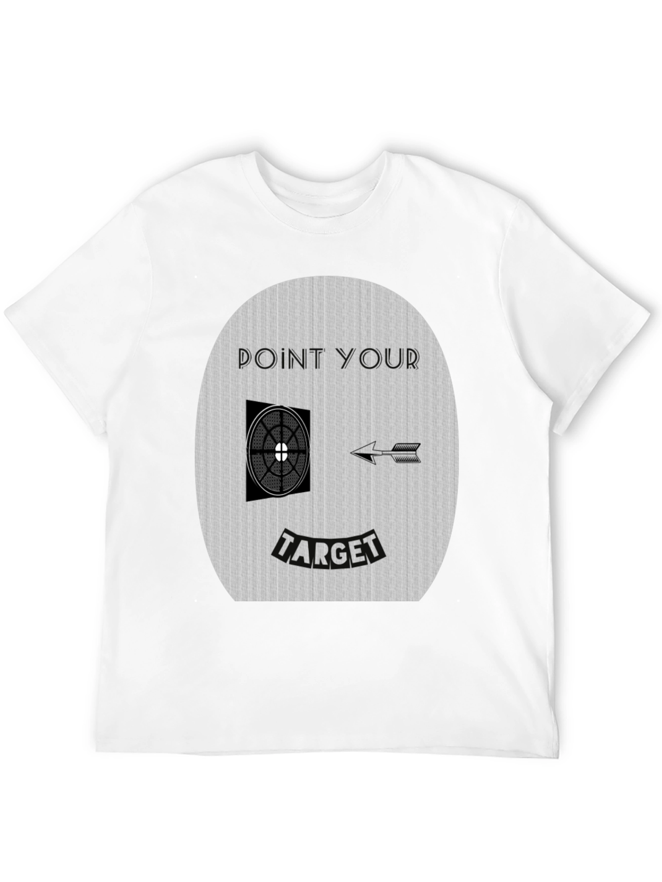 Point Your Target Graphic Tee - Novelty Design