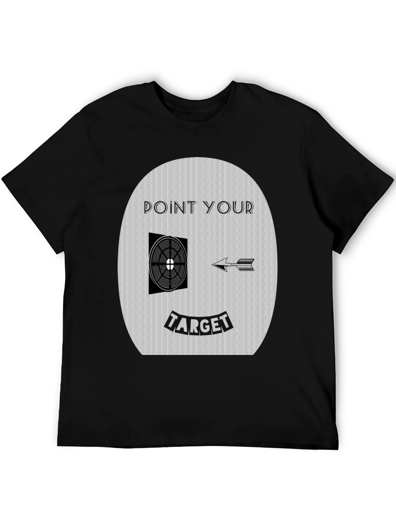 Point Your Target Graphic Tee - Novelty Design