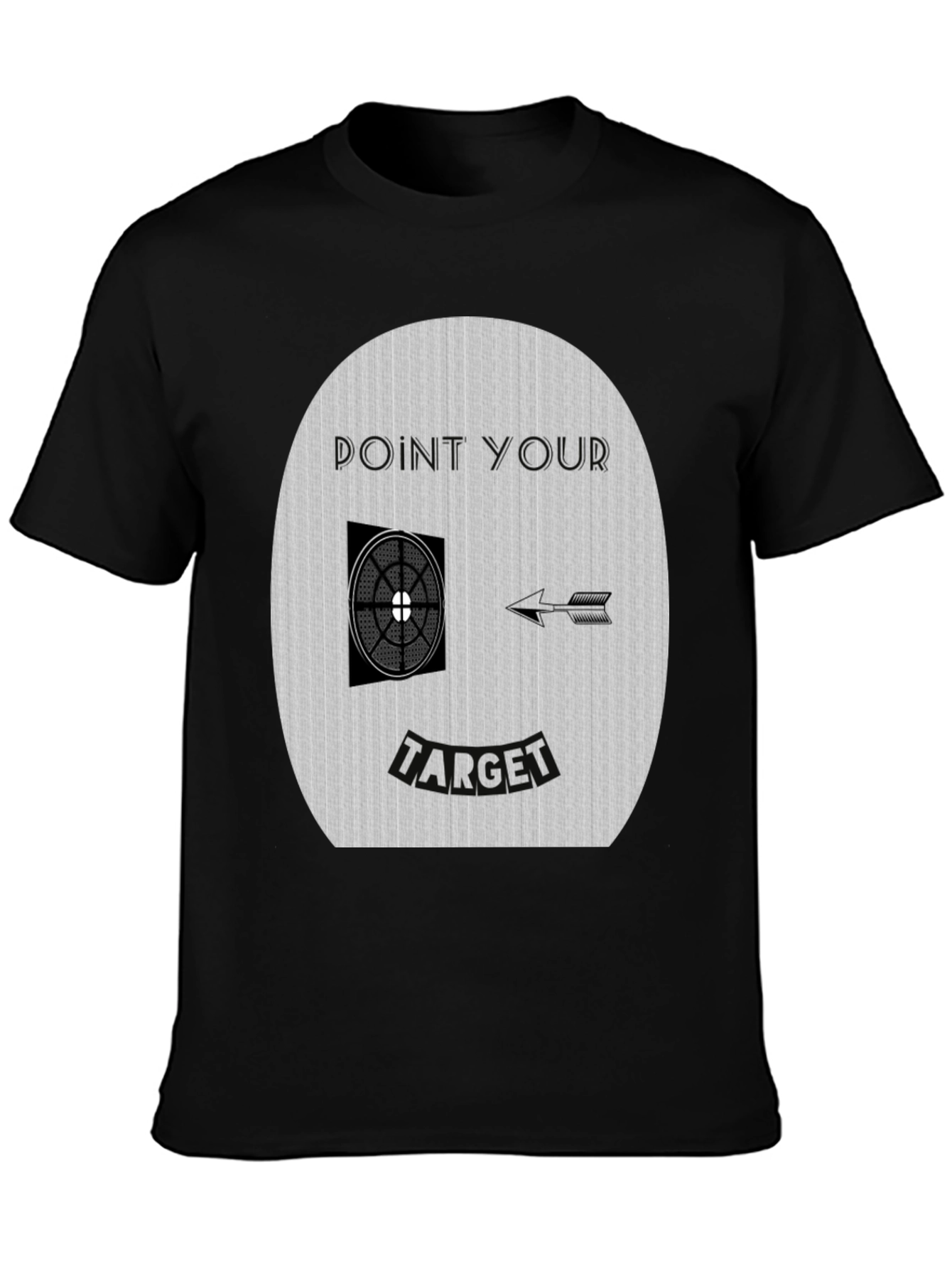 Point Your Target Graphic Tee - Novelty Design