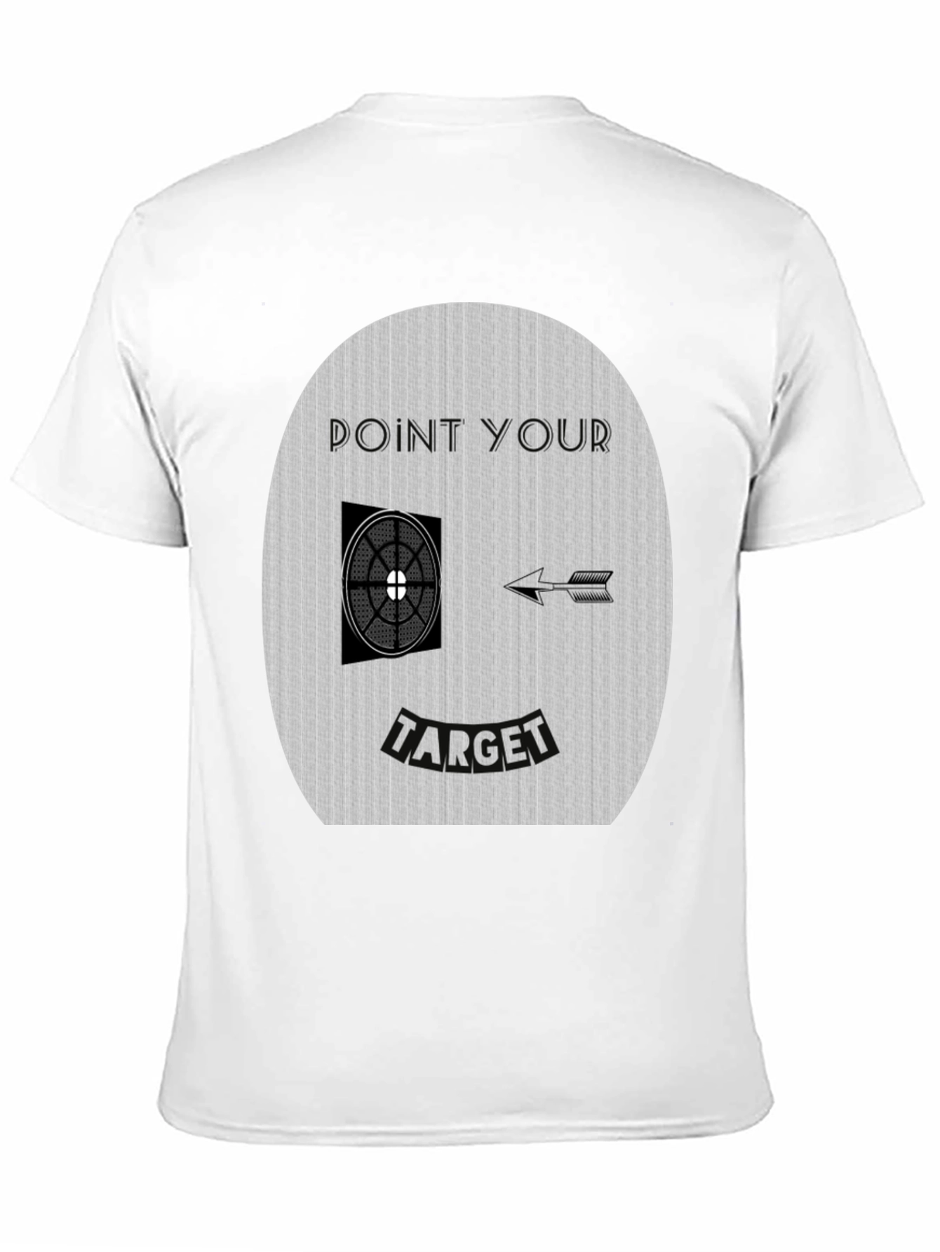 Point Your Target Graphic Tee - Novelty Design