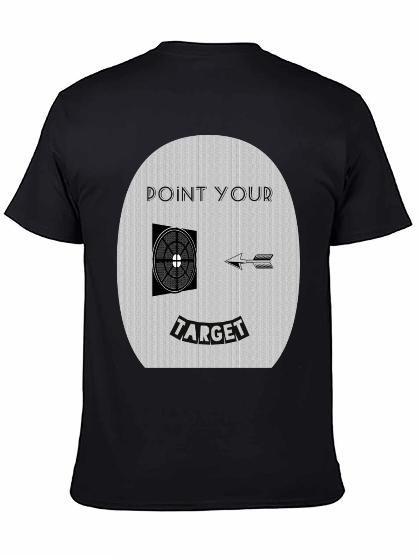 Point Your Target Graphic Tee - Novelty Design
